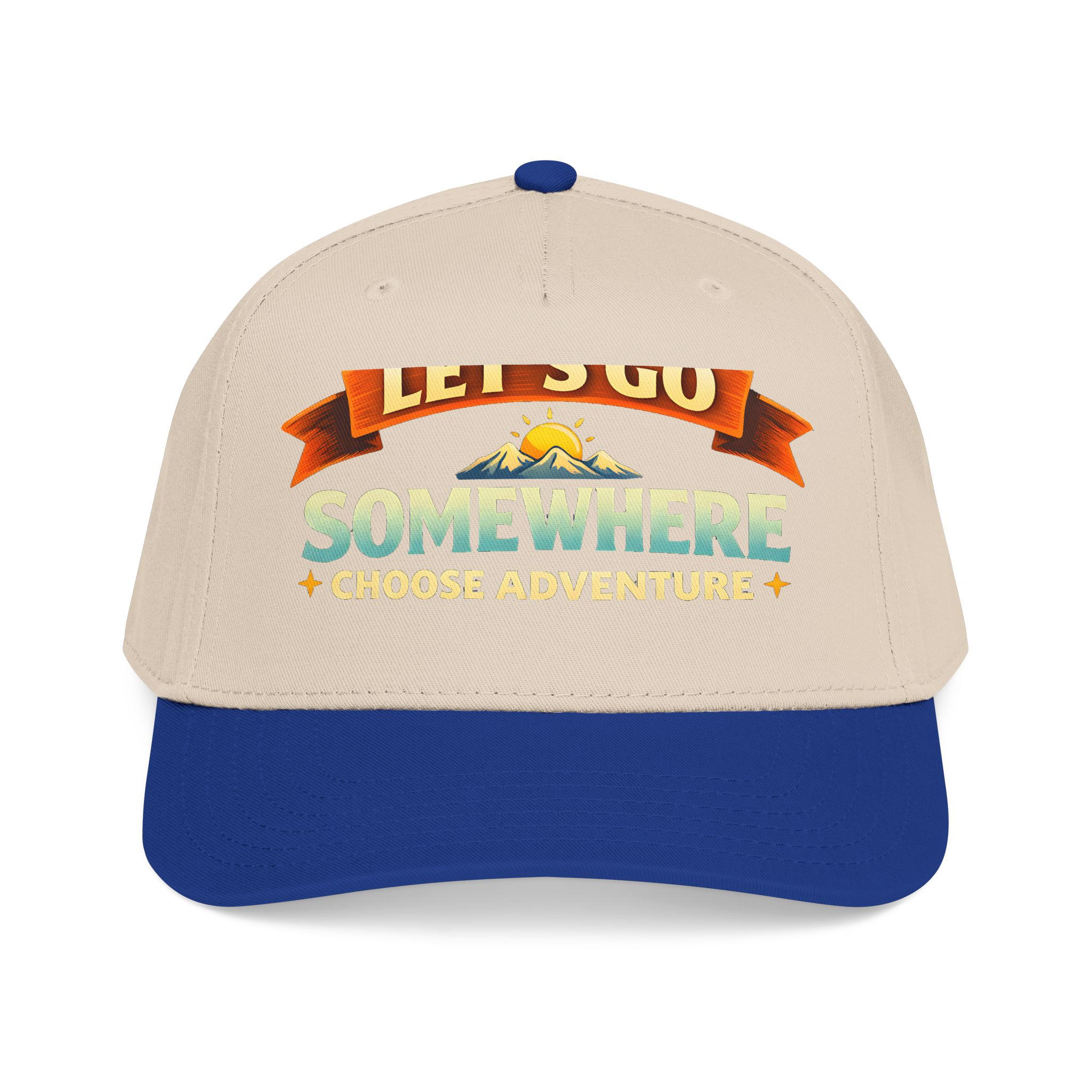 Baseball Cap - "Lets Go Somewhere" Design Scenic-Line