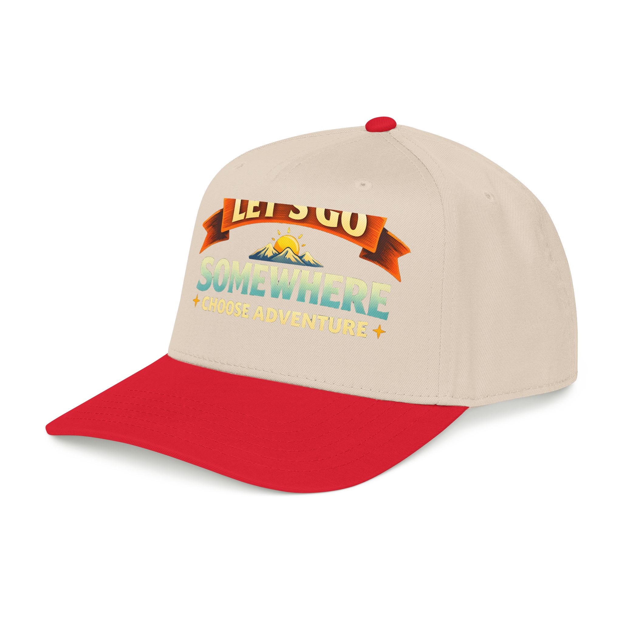 Baseball Cap - "Lets Go Somewhere" Design Scenic-Line