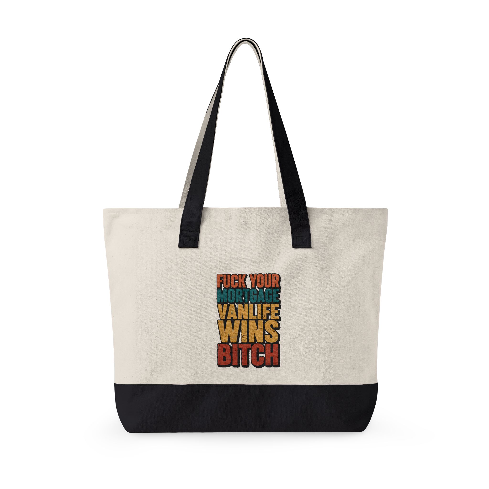 14441401074795347076_2048.jpeg Zippered Canvas Tote — "Fuck Your Mortgage" (Design F**K-Line)