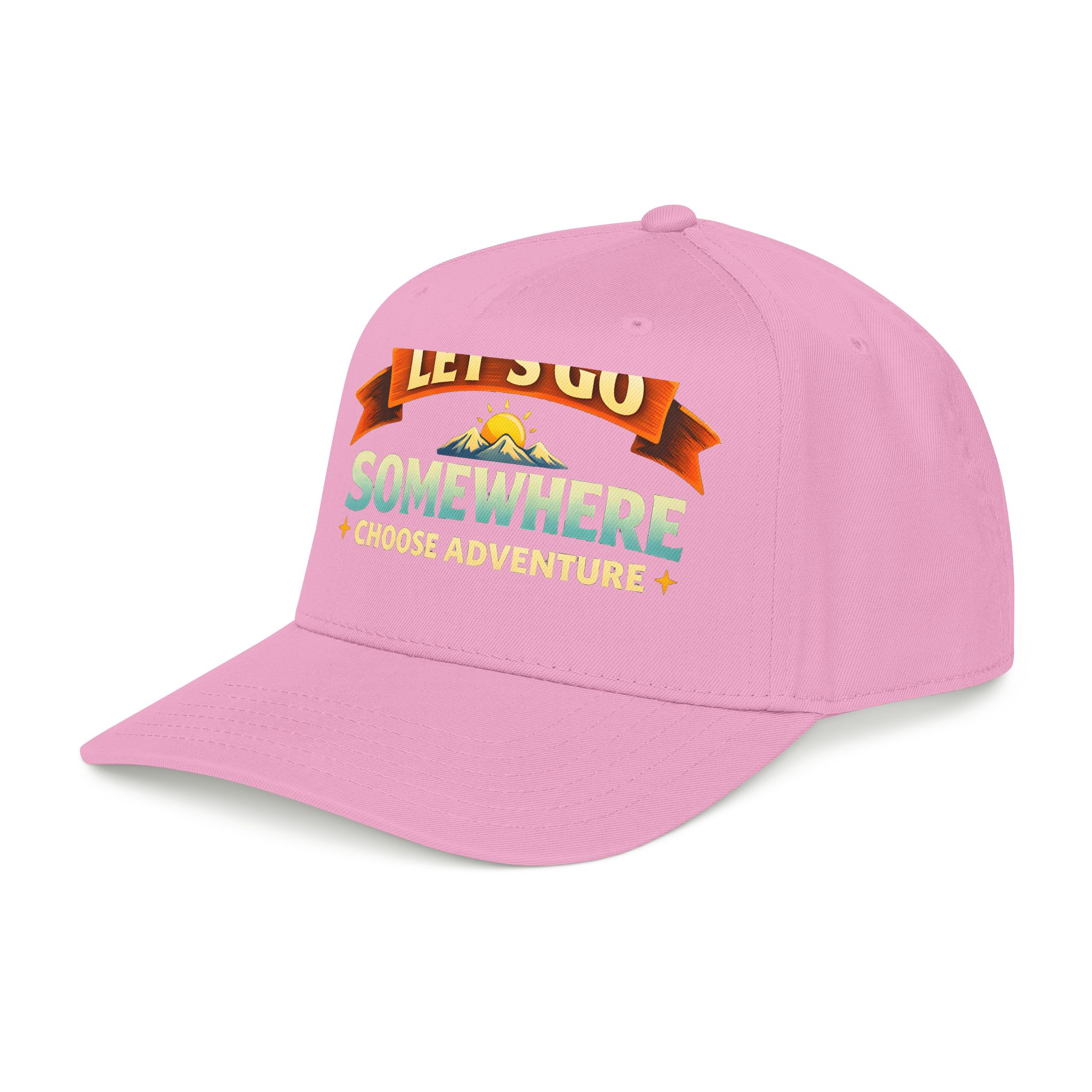 Baseball Cap - "Lets Go Somewhere" Design Scenic-Line