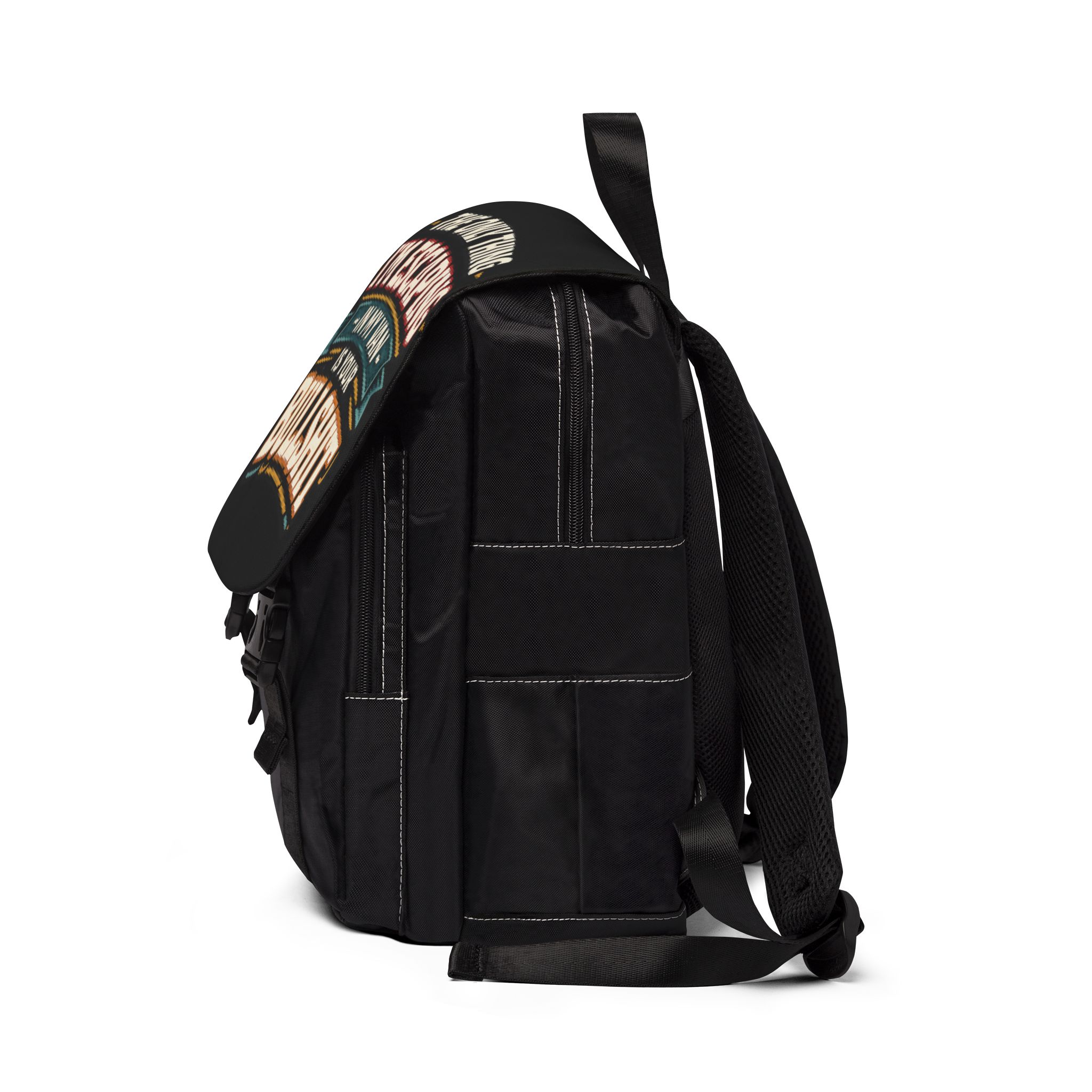14549938216729146589_2048.jpeg Unisex Casual Shoulder Backpack — "The Only Thing I´m Escaping" Design F**K-Line