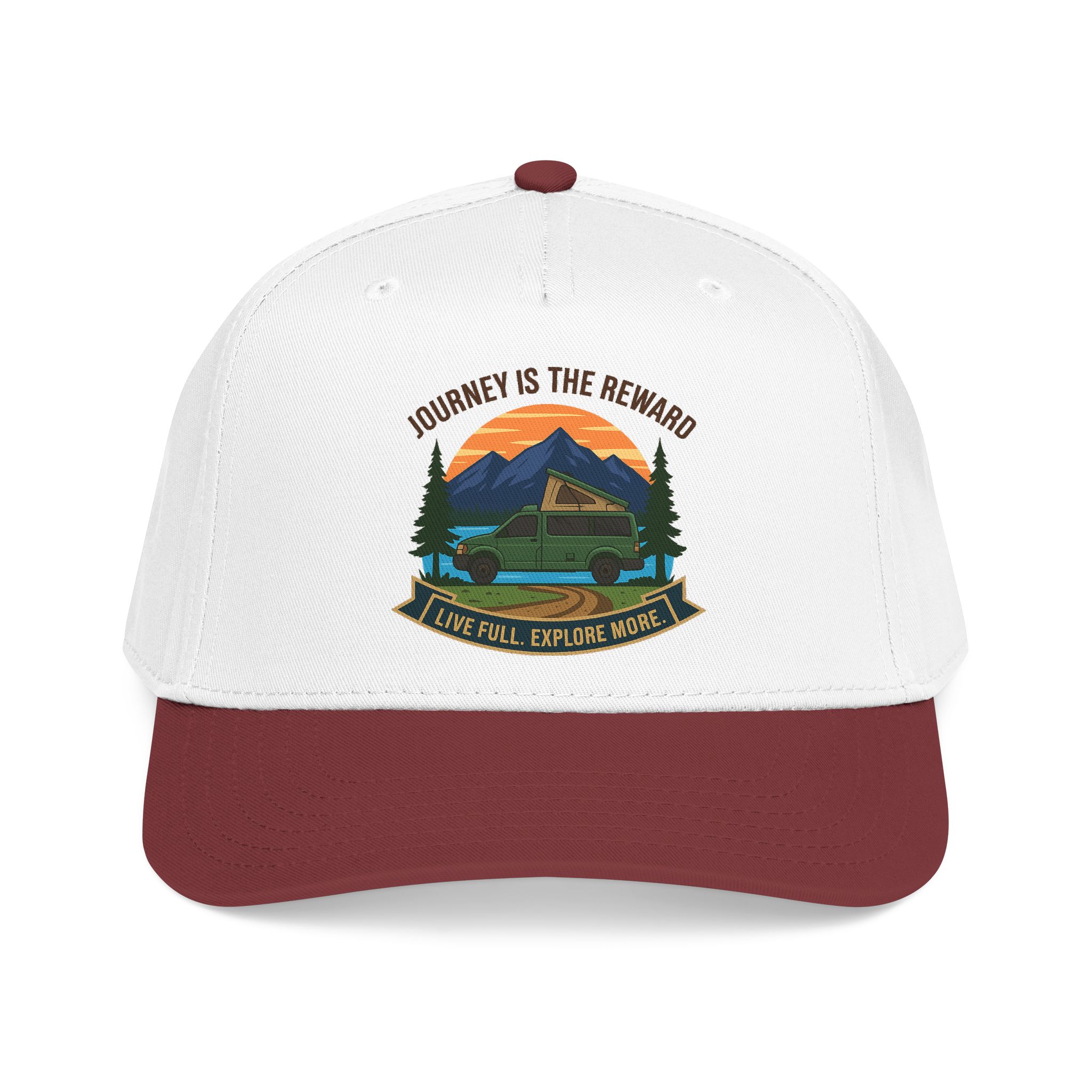 14729835339917995434_2048.jpeg Baseball Cap - "Journey Is The Reward" Outdoor Baseball Hat