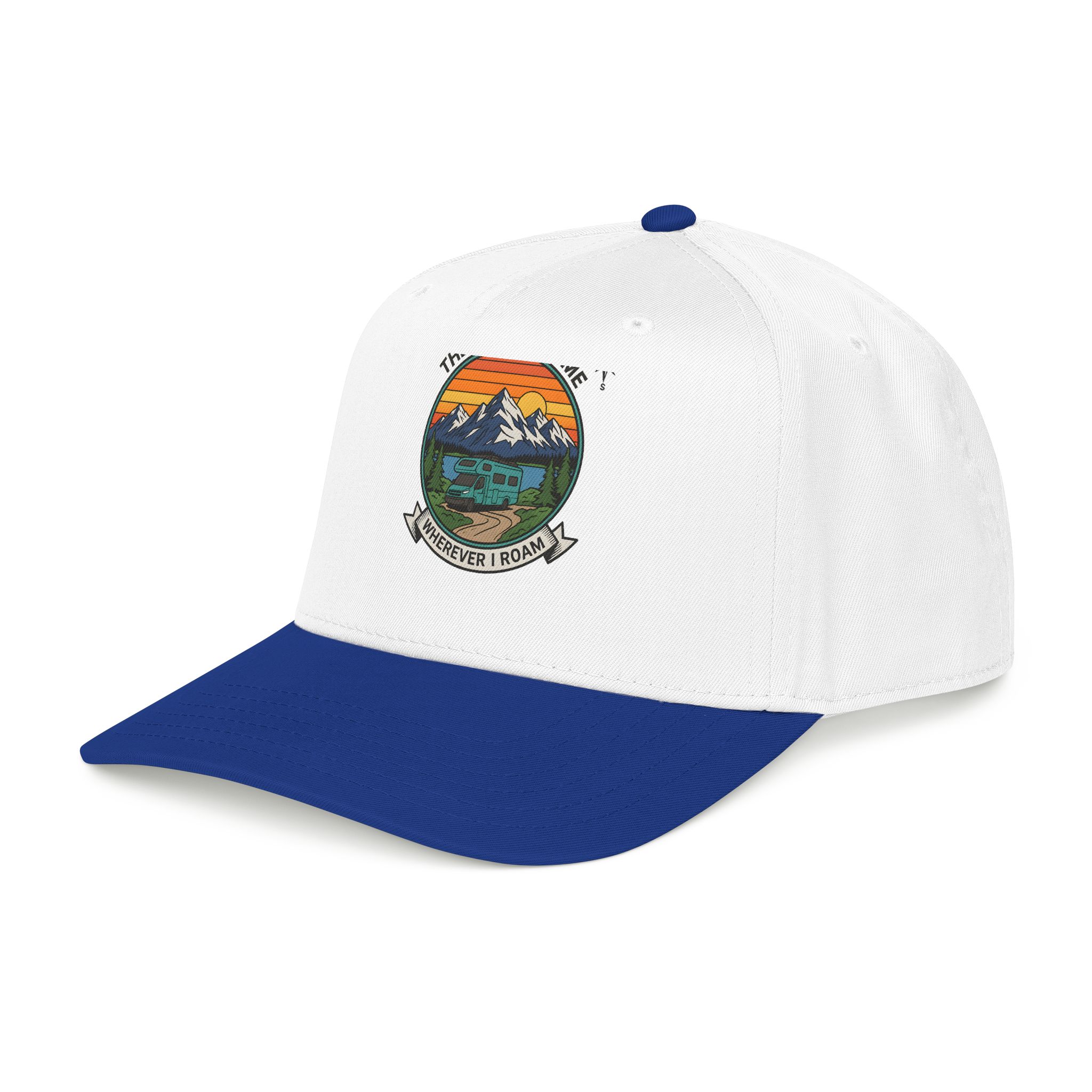 14902837877657599945_2048.jpeg Baseball Cap — "The Road Is Home, Wherever I Roam"