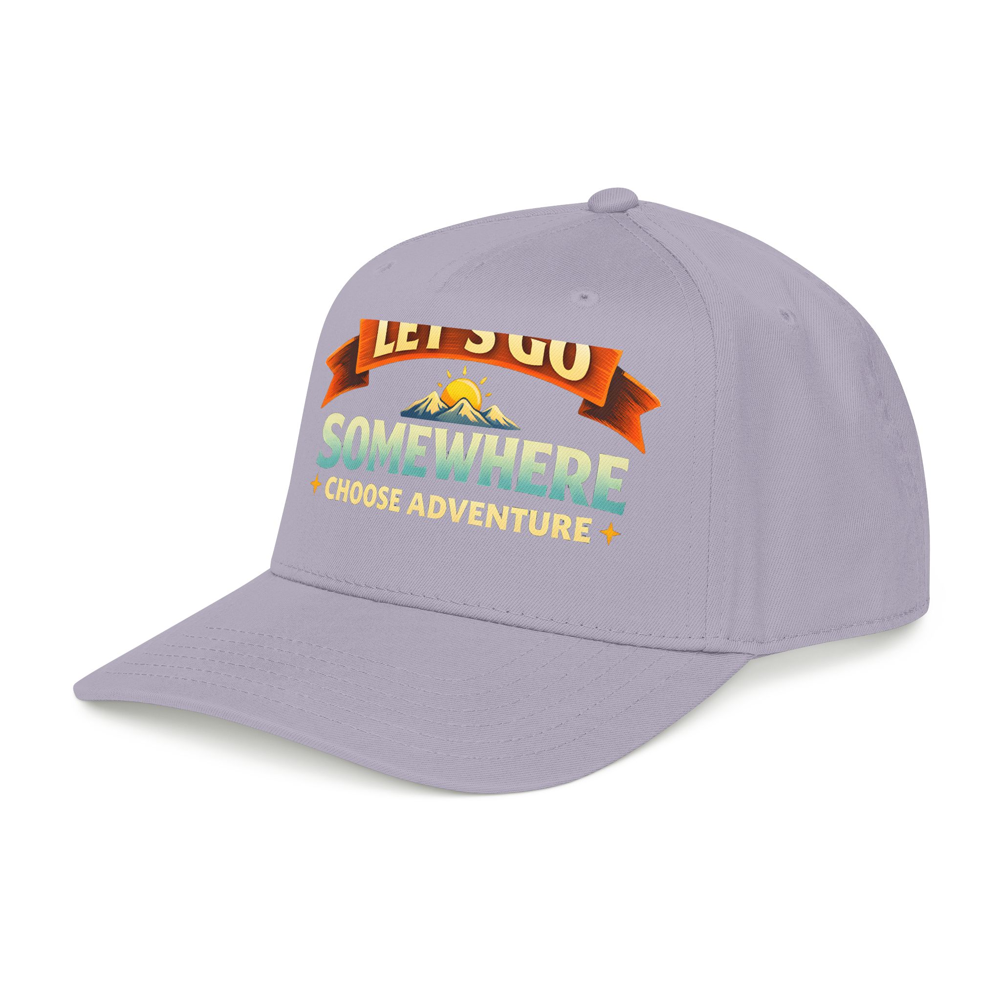 Baseball Cap - "Lets Go Somewhere" Design Scenic-Line