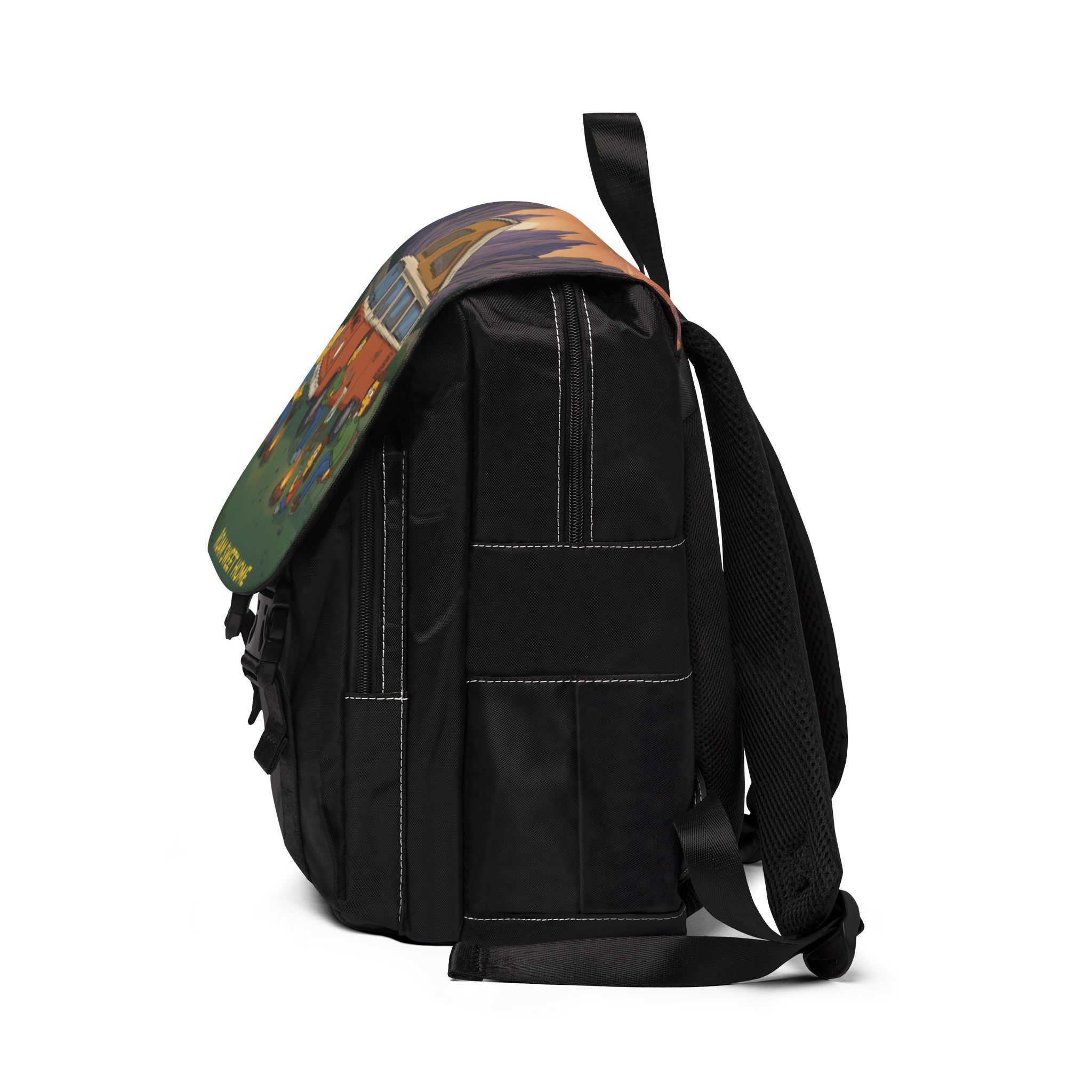 15349533531764980849_2048.jpeg Unisex Casual Shoulder Backpack — "Roam Sweet Home" Design Sitcom-Line