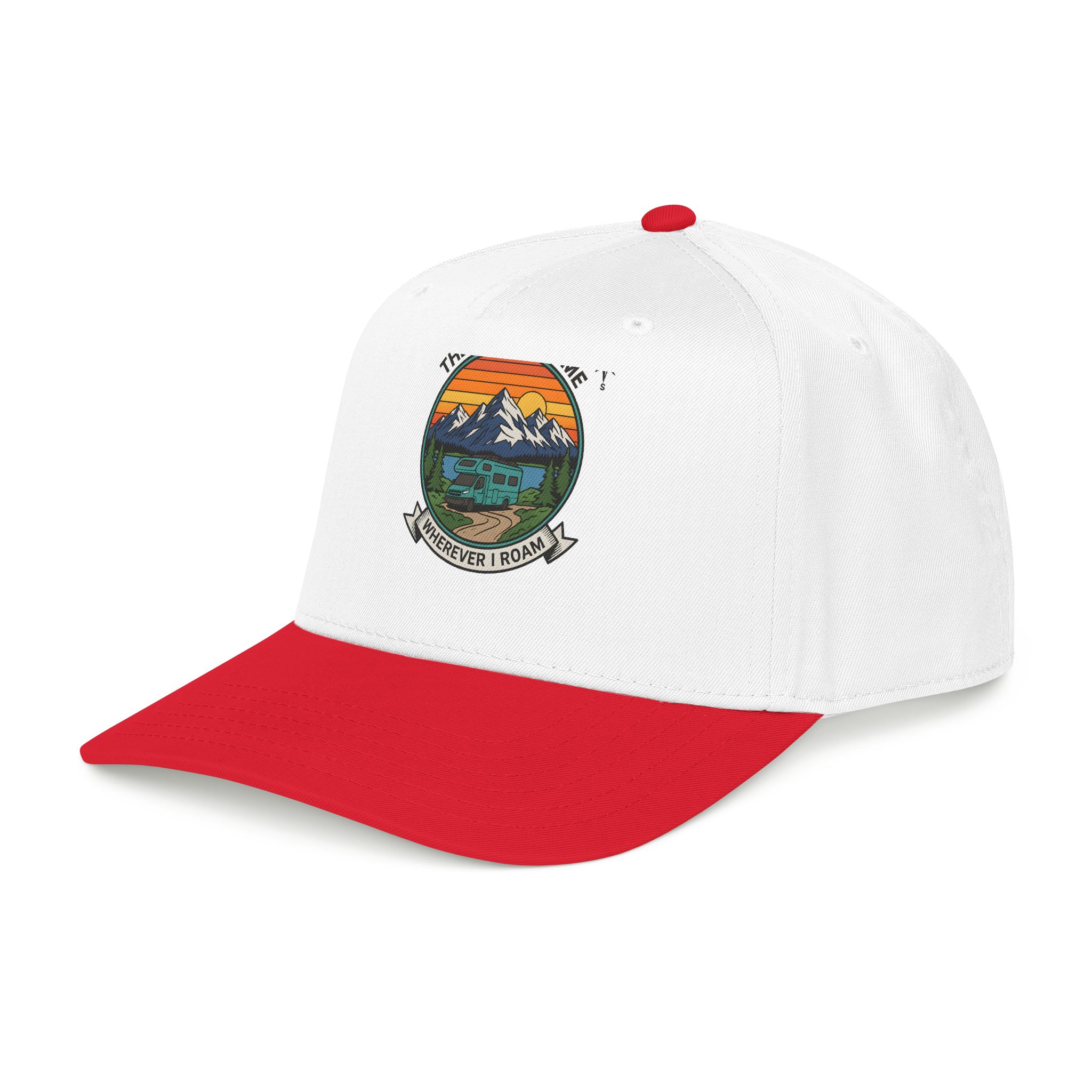 15352207147113847545_2048.jpeg Baseball Cap — "The Road Is Home, Wherever I Roam"