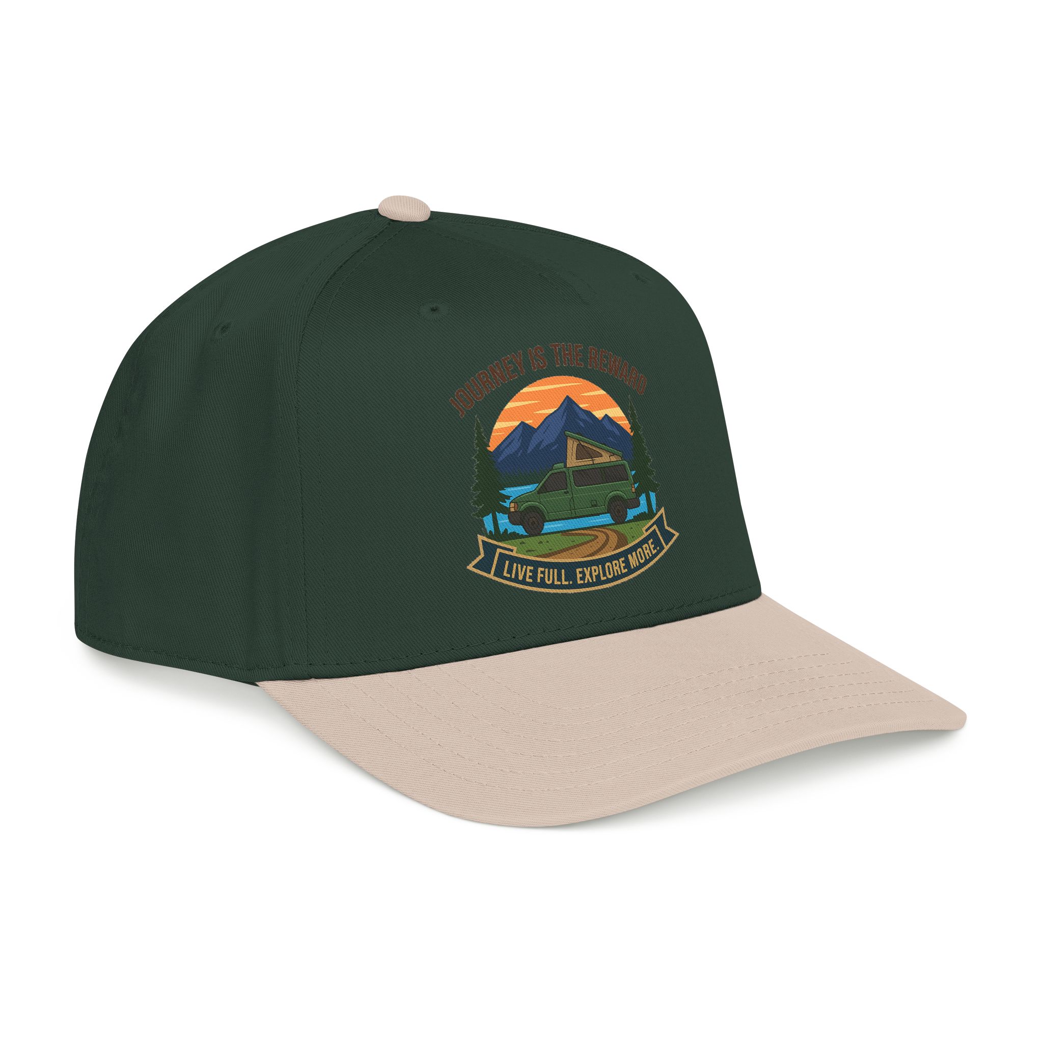 15478757785081930226_2048.jpeg Baseball Cap - "Journey Is The Reward" Outdoor Baseball Hat