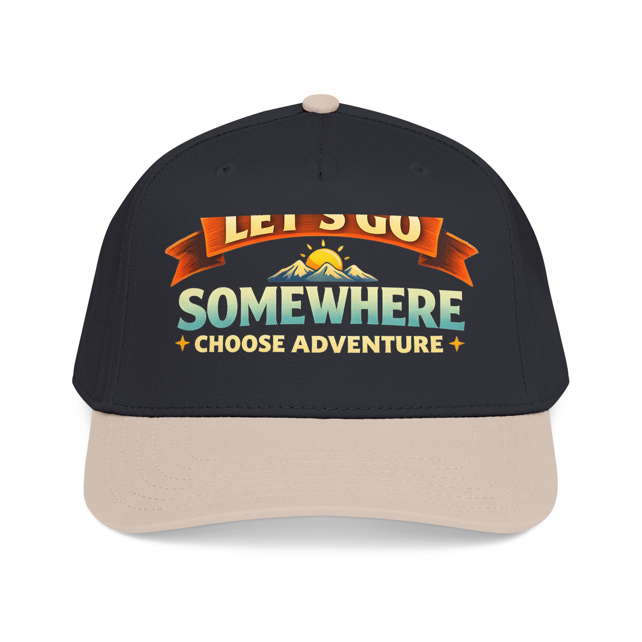 Baseball Cap - "Lets Go Somewhere" Design Scenic-Line