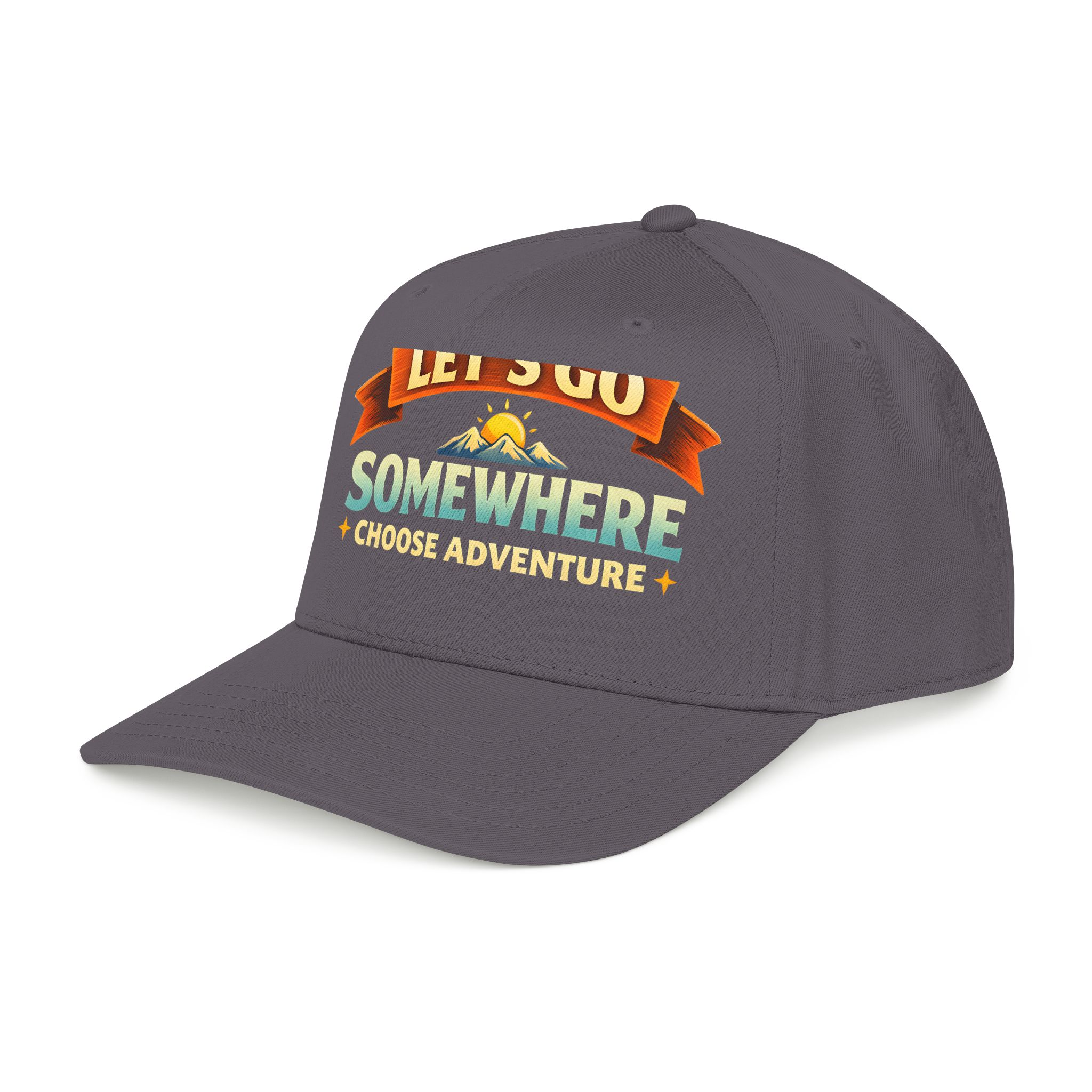 Baseball Cap - "Lets Go Somewhere" Design Scenic-Line