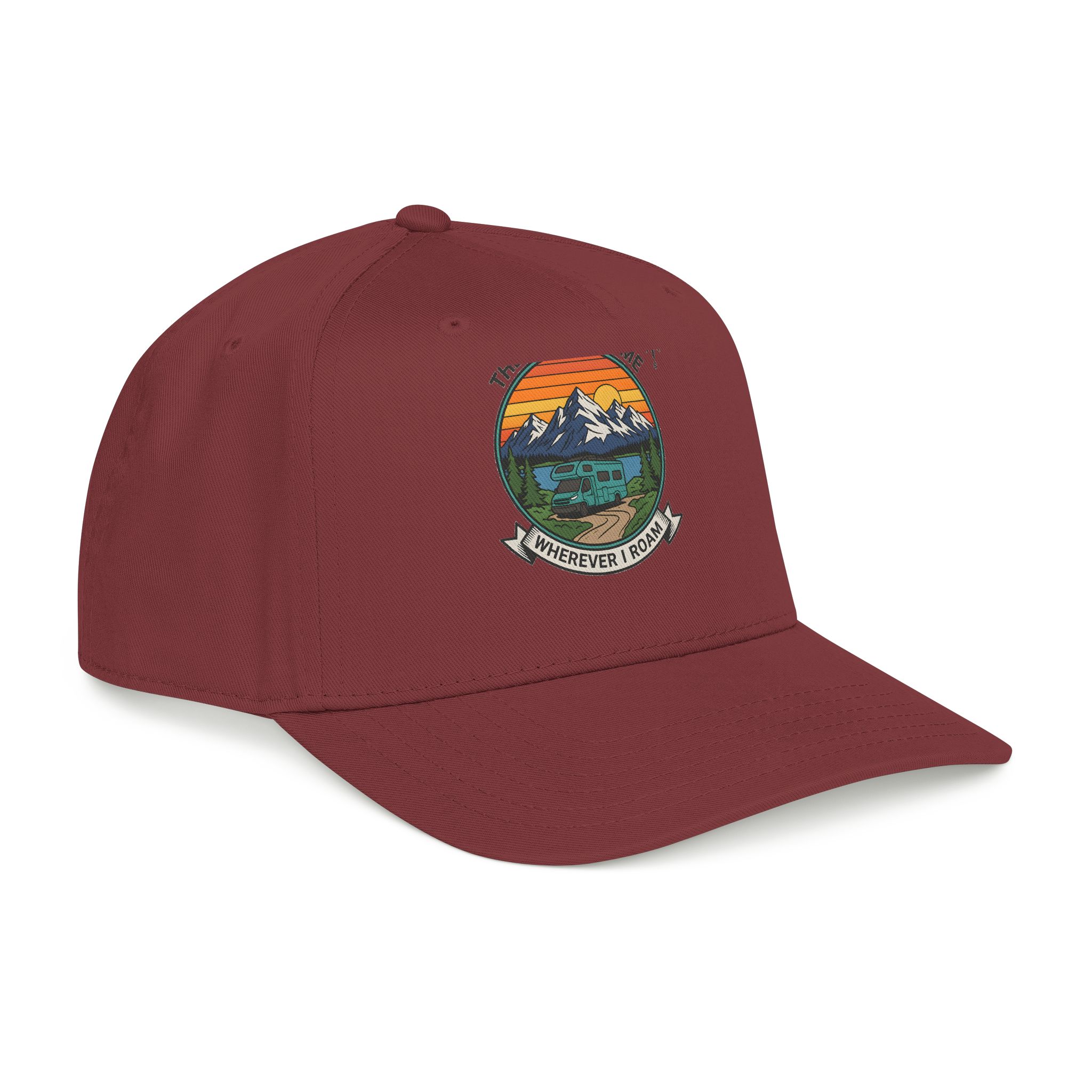 15742774374953595265_2048.jpeg Baseball Cap — "The Road Is Home, Wherever I Roam"