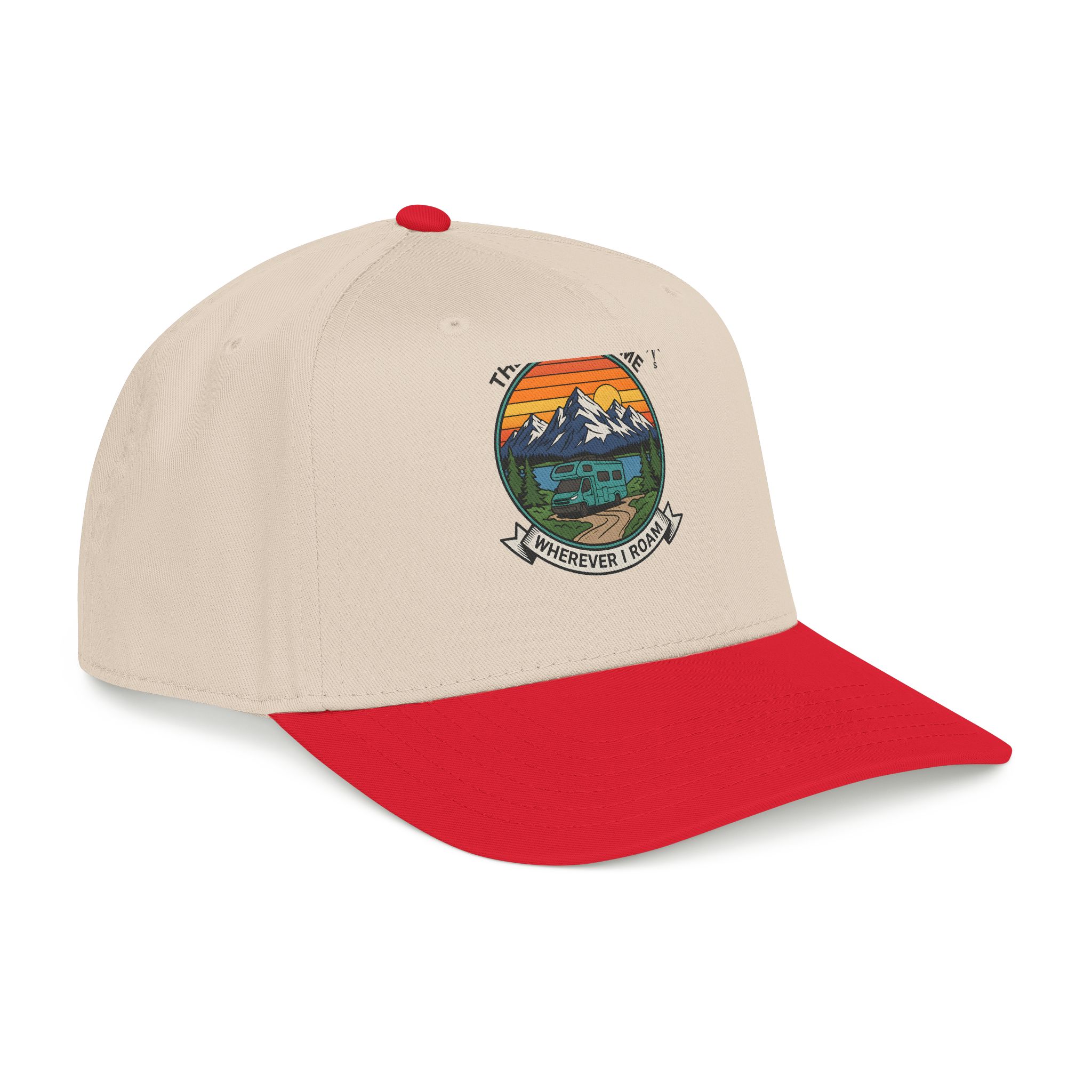 15815684065663308552_2048.jpeg Baseball Cap — "The Road Is Home, Wherever I Roam"