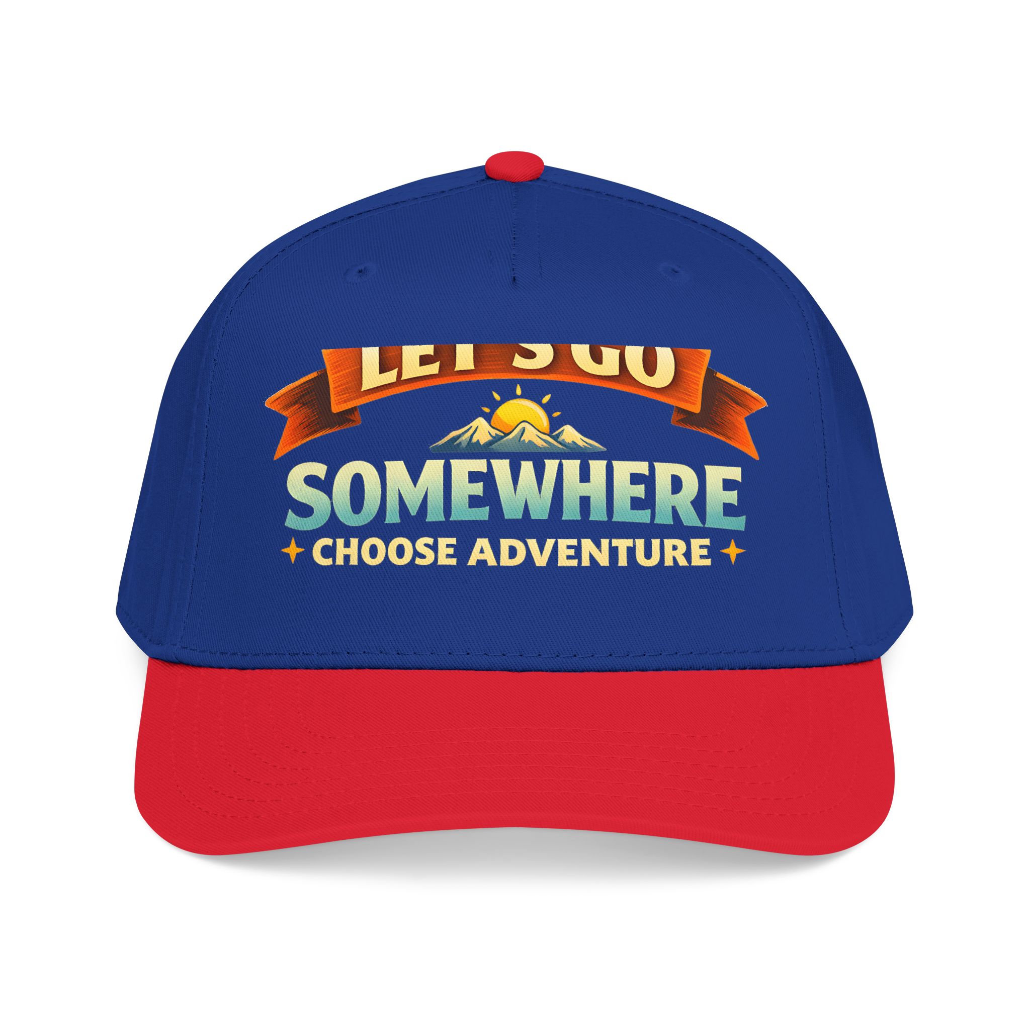 Baseball Cap - "Lets Go Somewhere" Design Scenic-Line