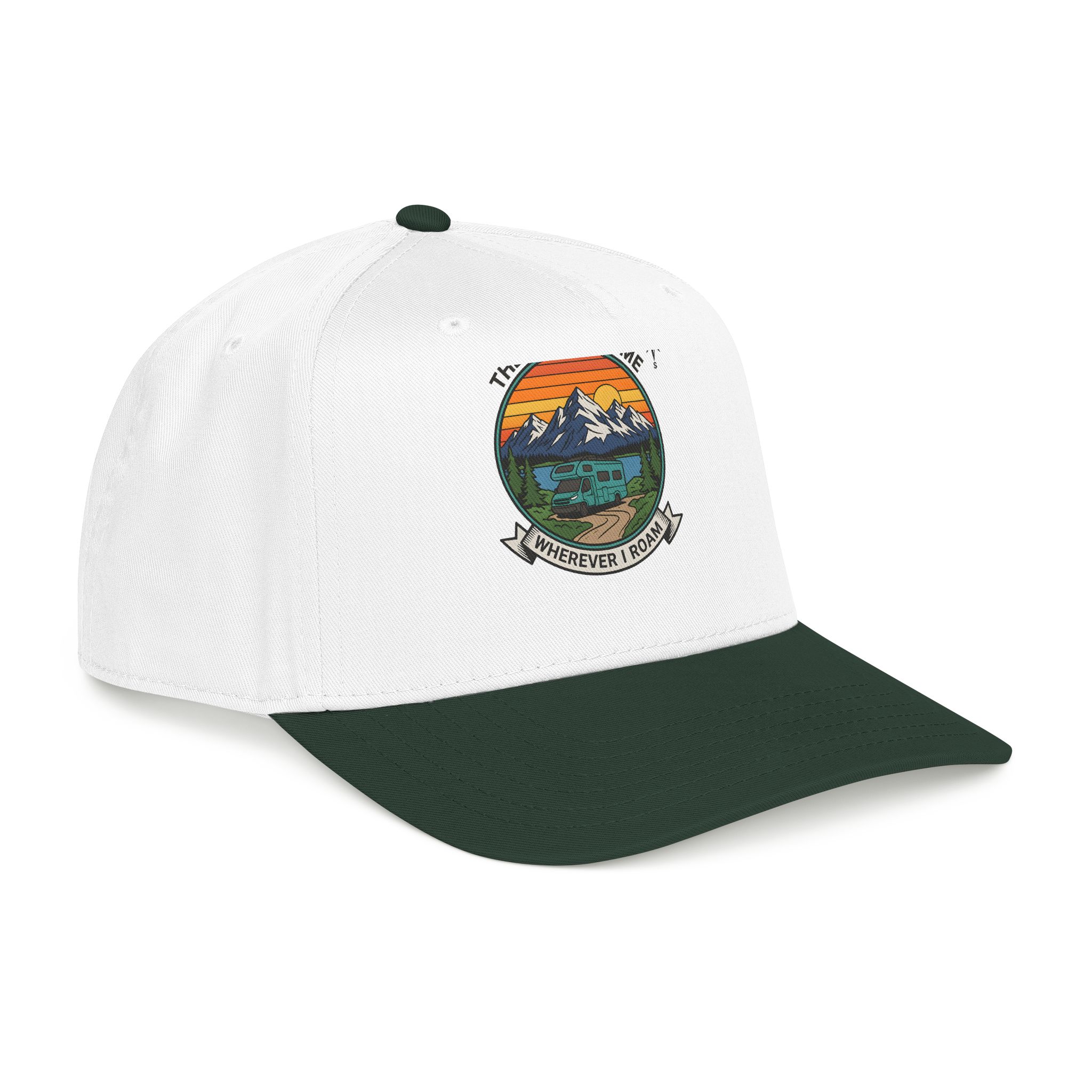 15872692222864894789_2048.jpeg Baseball Cap — "The Road Is Home, Wherever I Roam"