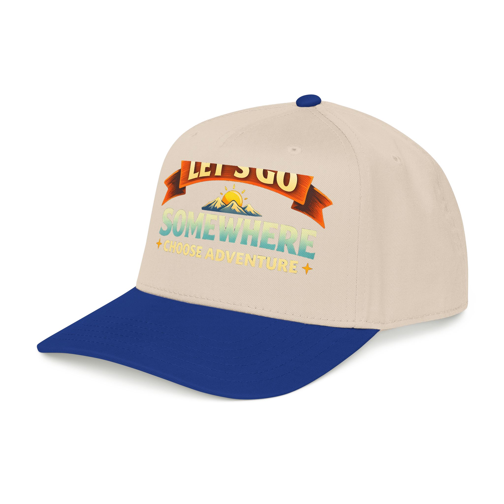 Baseball Cap - "Lets Go Somewhere" Design Scenic-Line