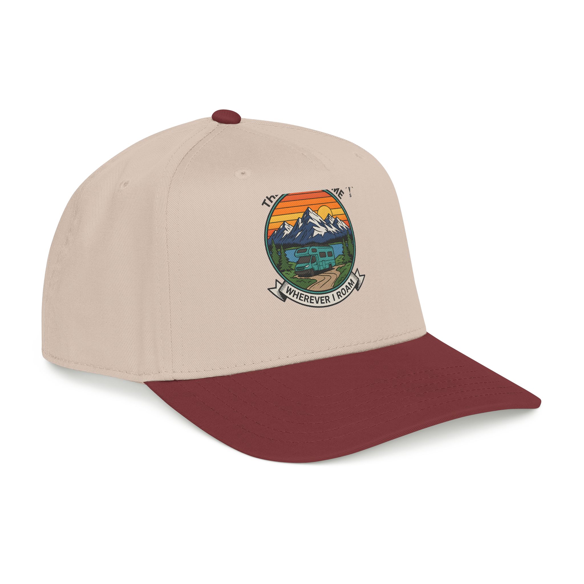 16018366940893050792_2048.jpeg Baseball Cap — "The Road Is Home, Wherever I Roam"