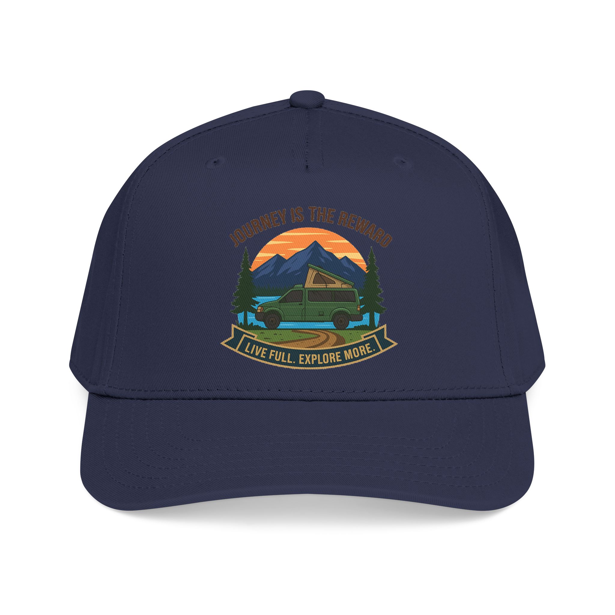 16160905122989029909_2048.jpeg Baseball Cap - "Journey Is The Reward" Outdoor Baseball Hat