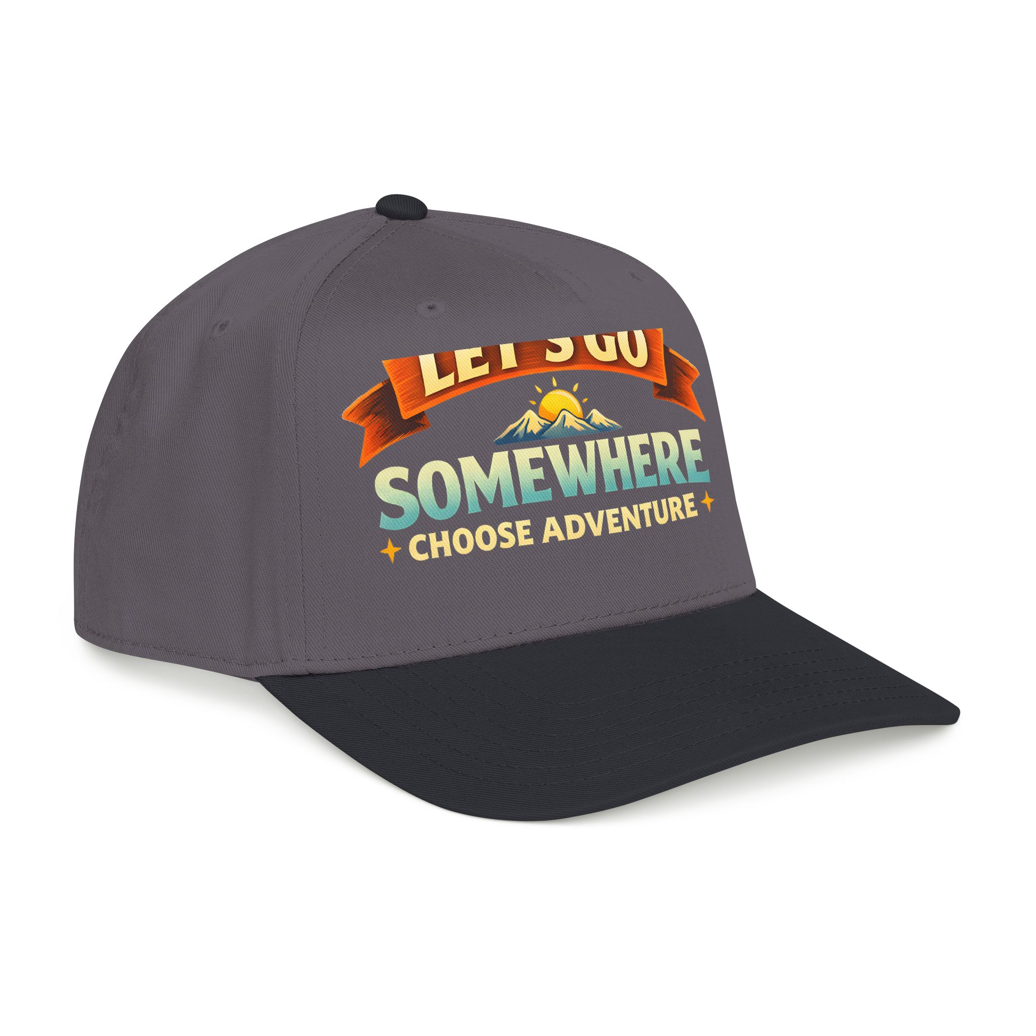 Baseball Cap - "Lets Go Somewhere" Design Scenic-Line