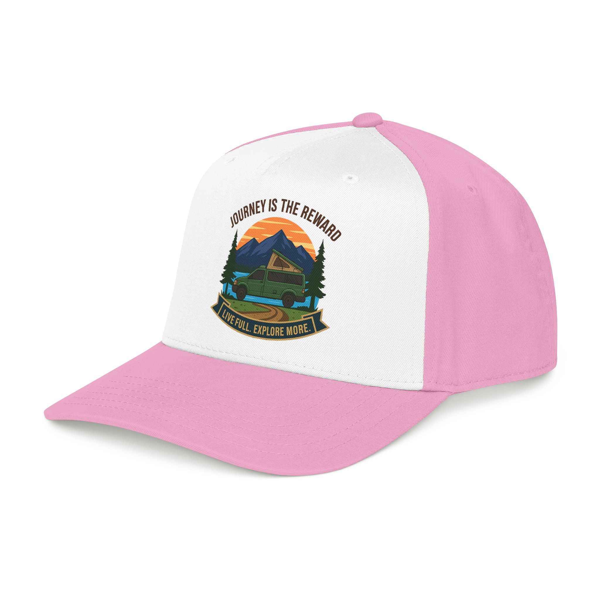 163490395680938898_2048.jpeg Baseball Cap - "Journey Is The Reward" Outdoor Baseball Hat