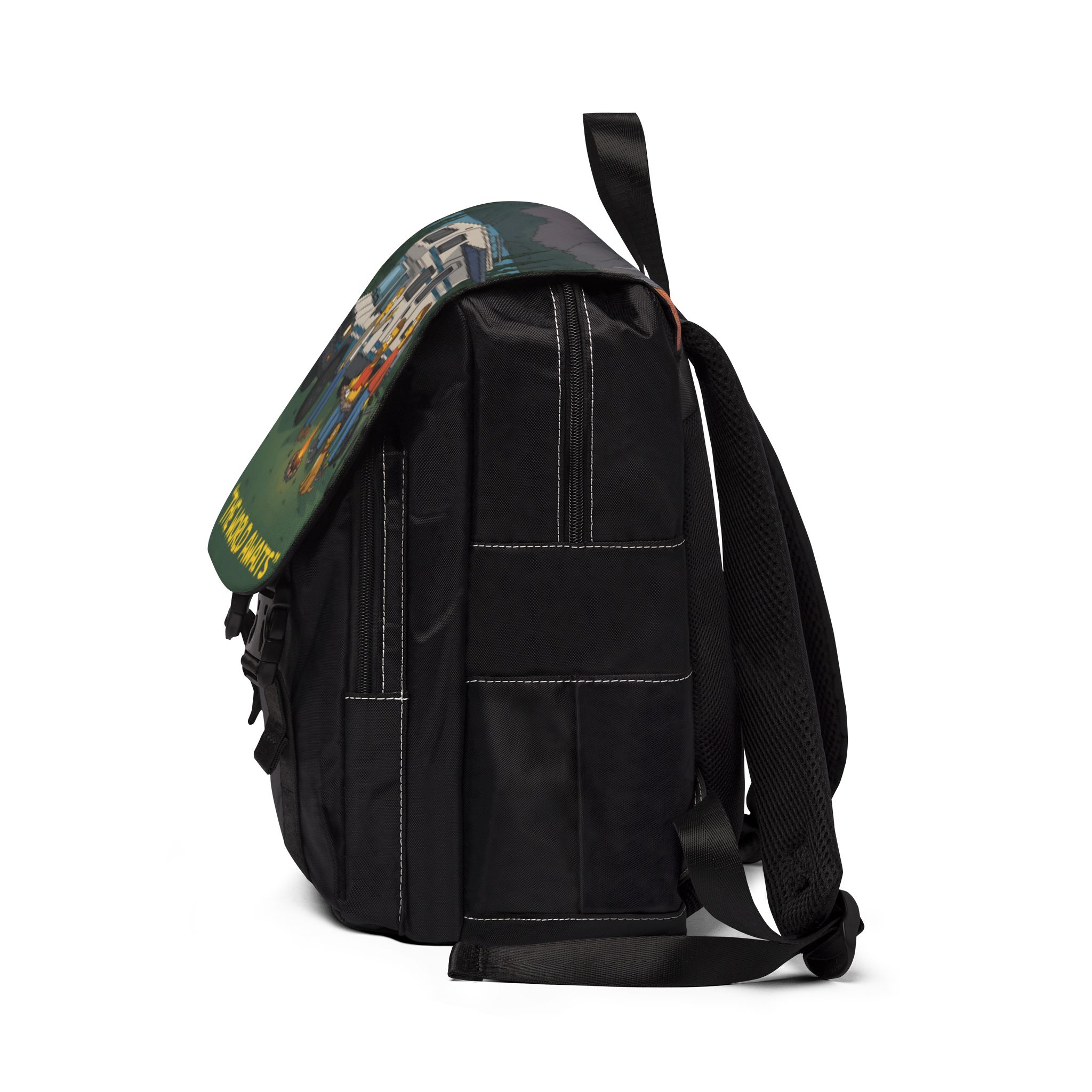 16690827802573815017_2048.jpeg Unisex Casual Shoulder Backpack — "The World Awaits" Design Sitcom-Line