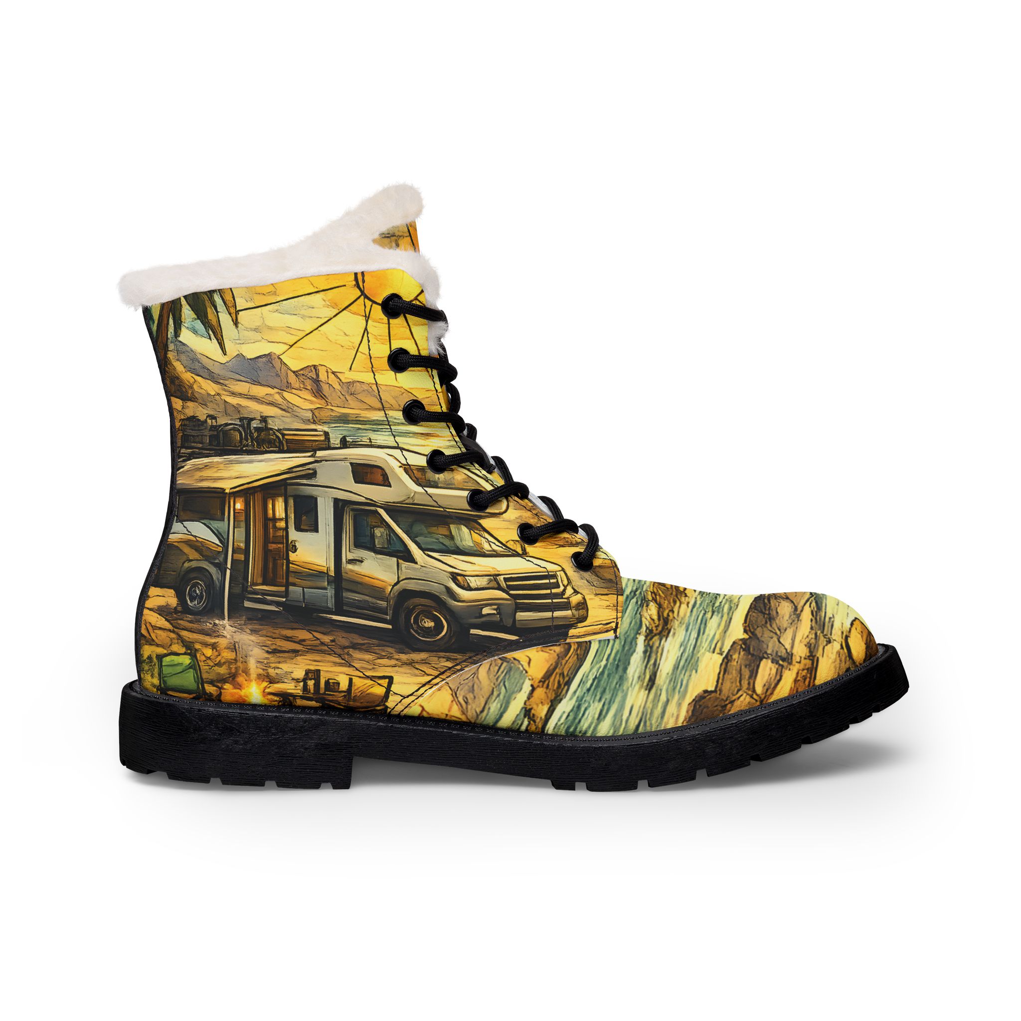 1686564524703575172_2048.jpeg Men's Fur and Leather Boots — Ford Camper Print (Cubic-Line)
