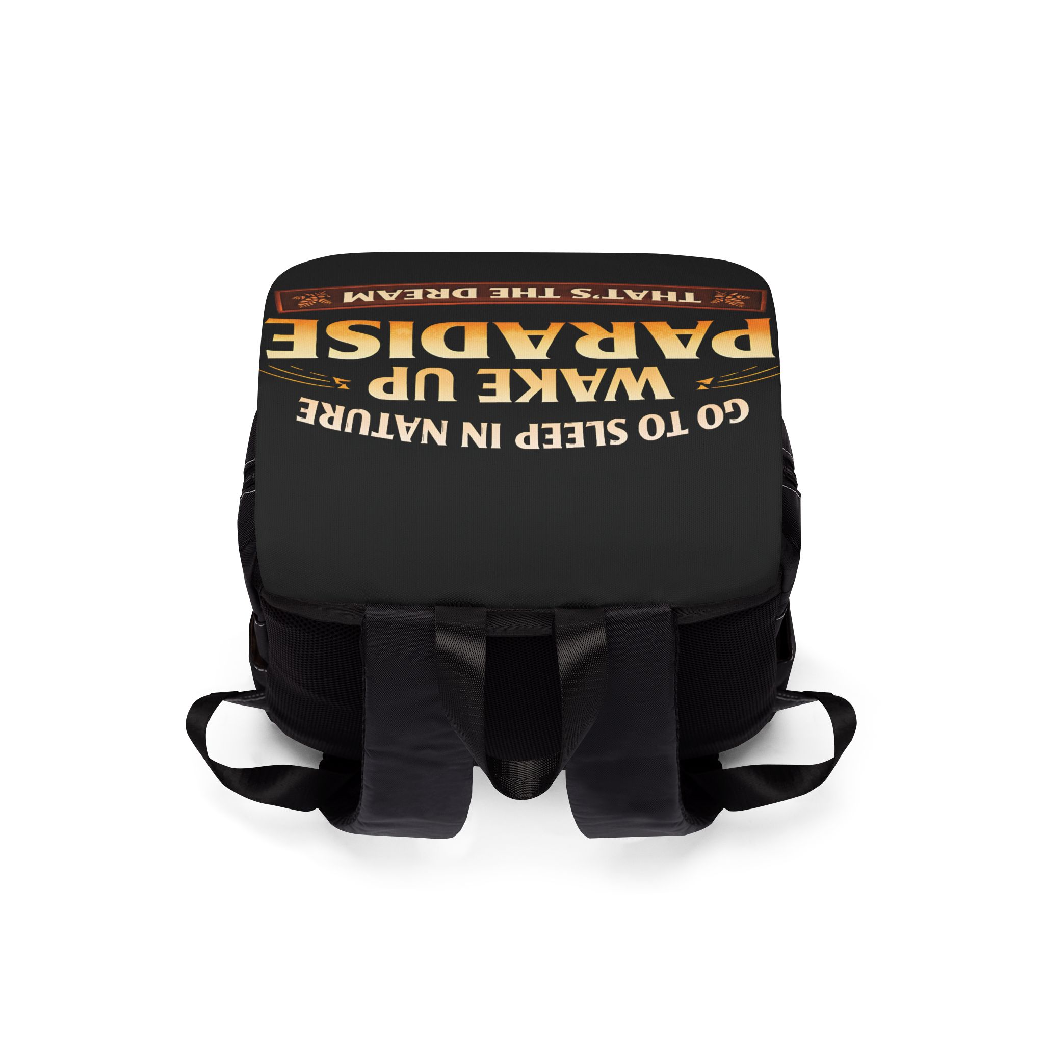 16918078219199439657_2048.jpeg Unisex Casual Shoulder Backpack—"Go Sleep Nature-Wake Up Paradise" Design Scenic-Line(Campervan)