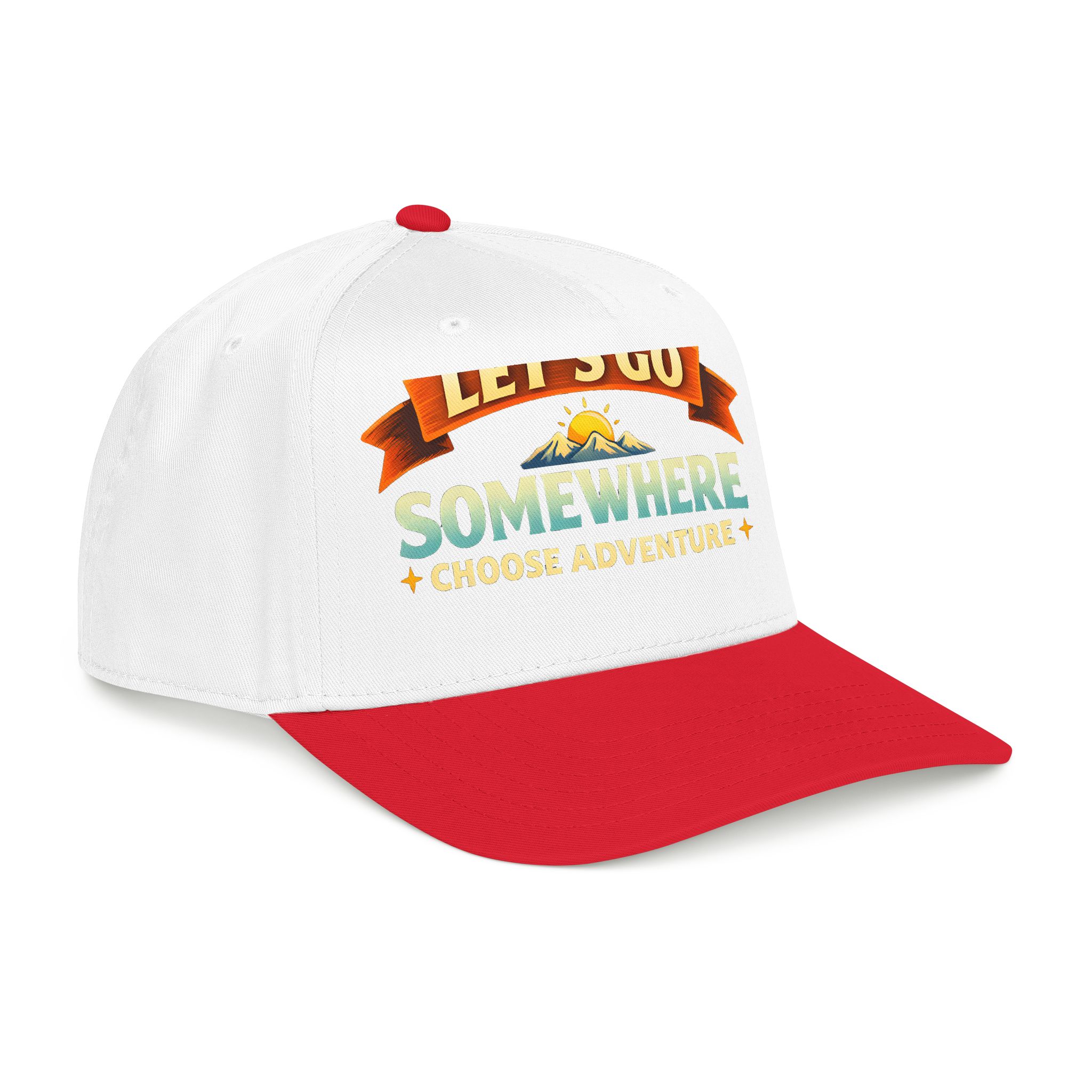 Baseball Cap - "Lets Go Somewhere" Design Scenic-Line
