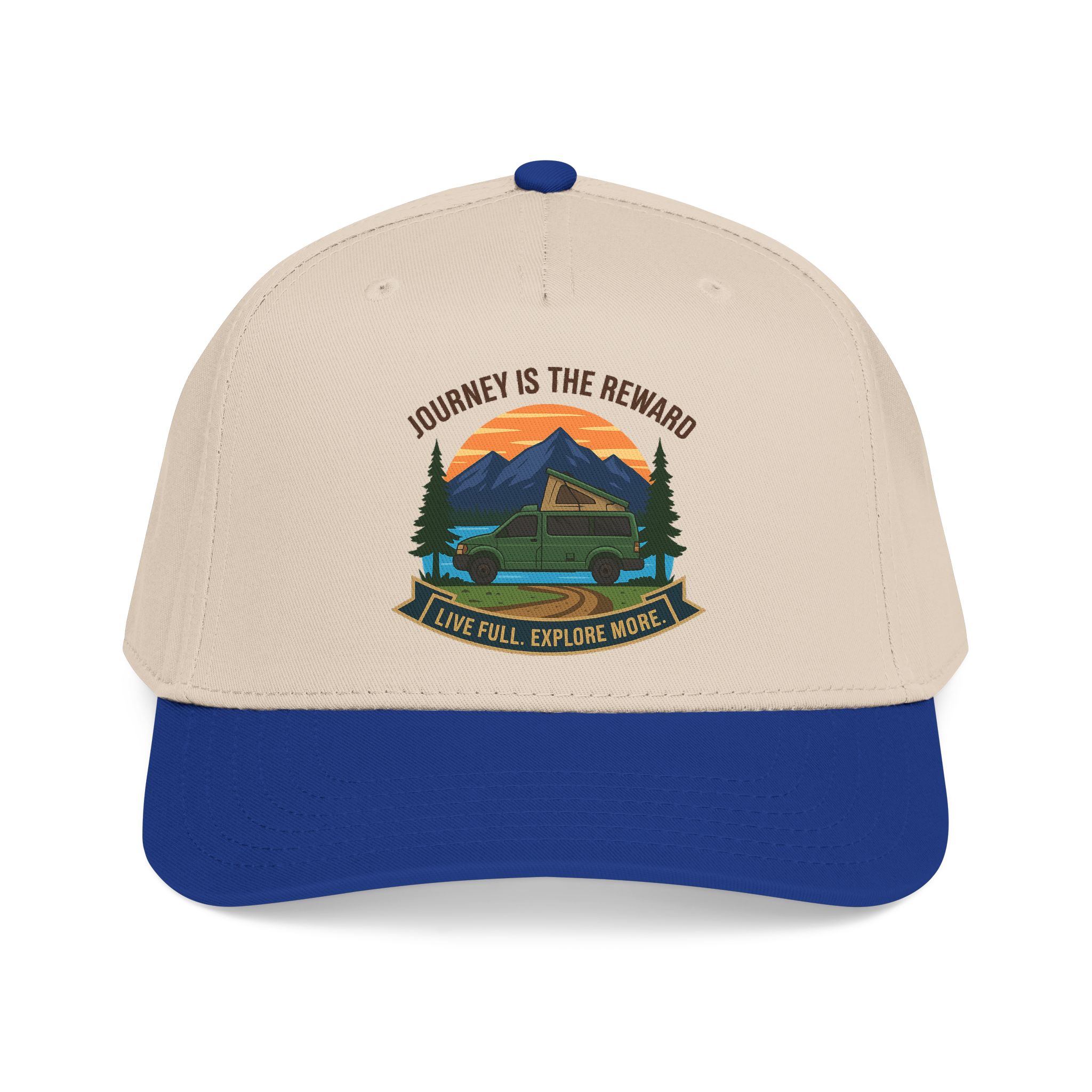 16953838724321422645_2048.jpeg Baseball Cap - "Journey Is The Reward" Outdoor Baseball Hat