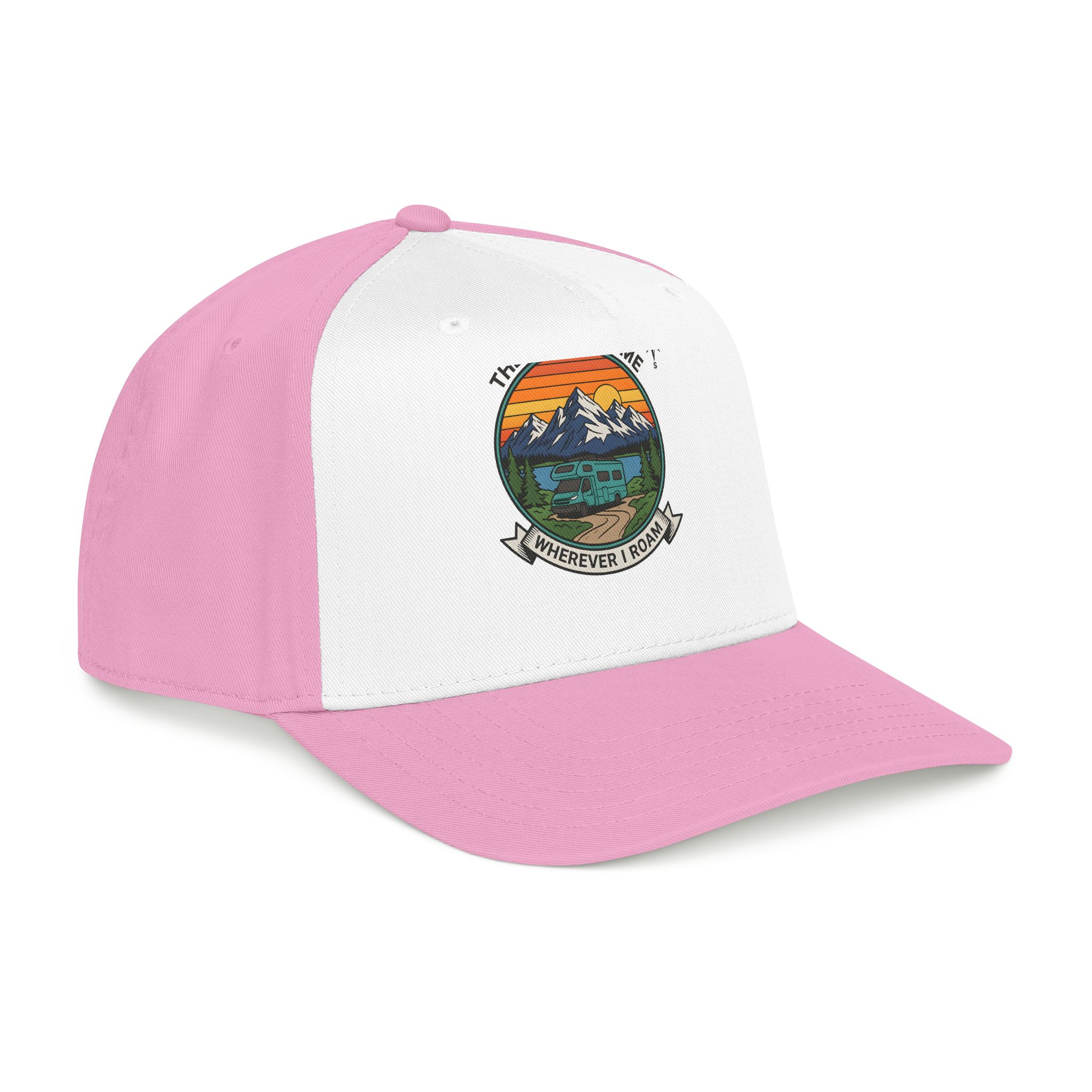 16966963485863226861_2048.jpeg Baseball Cap — "The Road Is Home, Wherever I Roam"