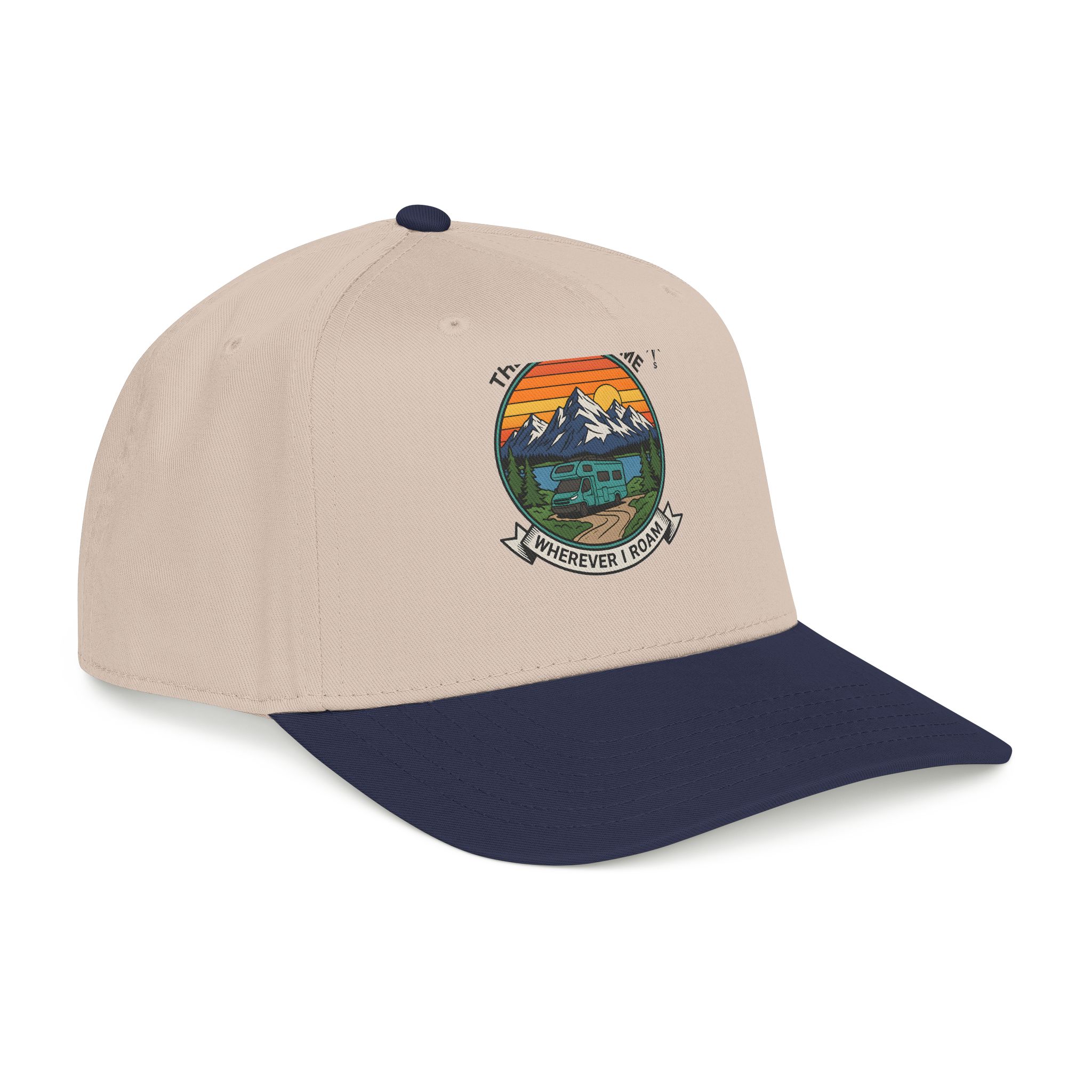 16985295229899660372_2048.jpeg Baseball Cap — "The Road Is Home, Wherever I Roam"