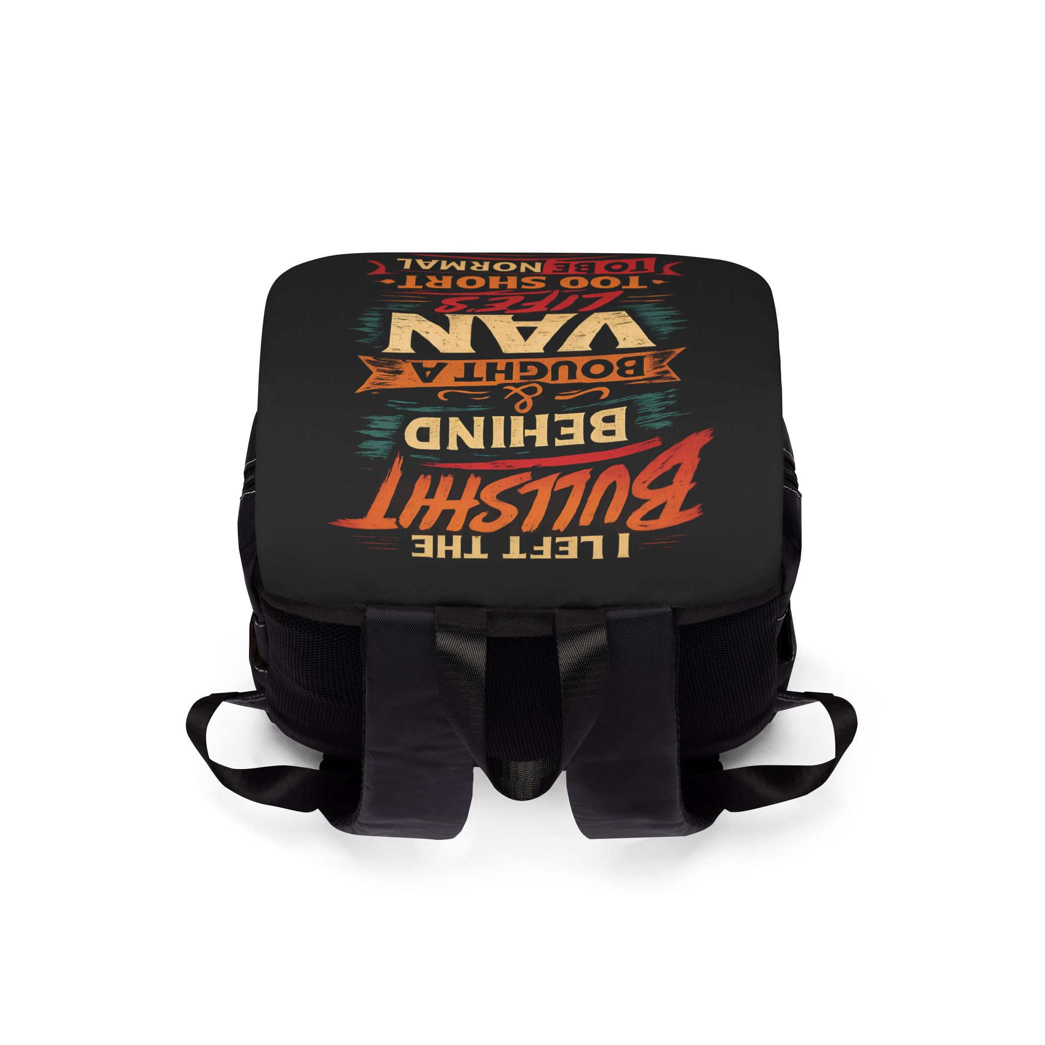 Unisex Casual Shoulder Backpack — "I Left The Bullshit" Design F**K-Line