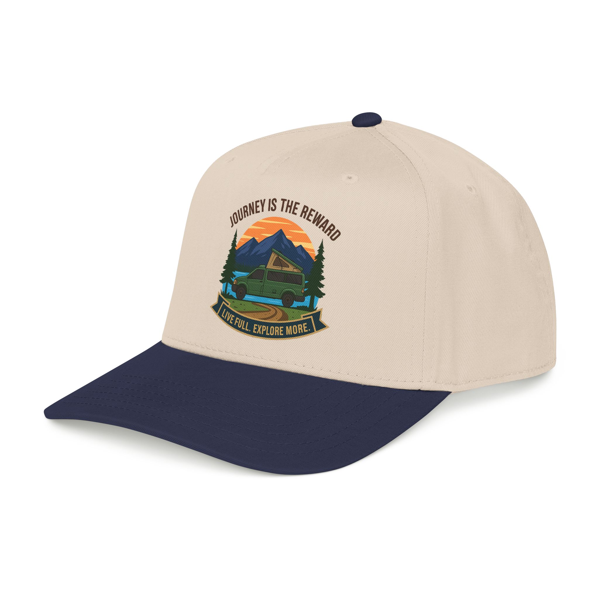 17094692706256549620_2048.jpeg Baseball Cap - "Journey Is The Reward" Outdoor Baseball Hat