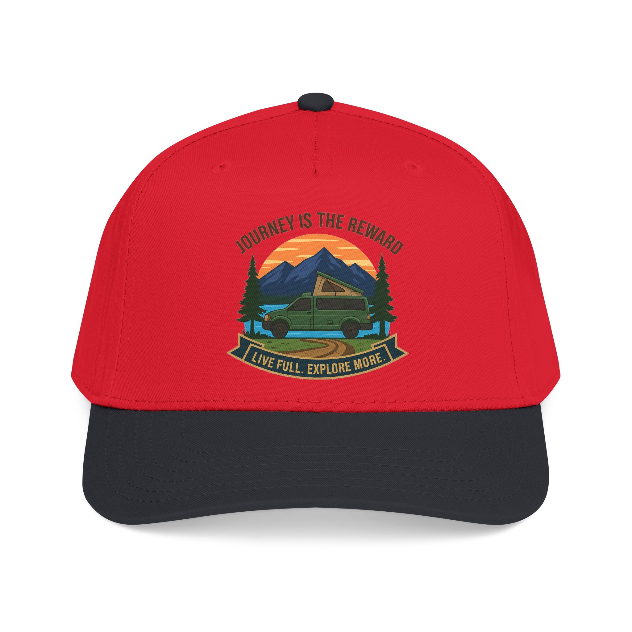 17144956823614374490_2048.jpeg Baseball Cap - "Journey Is The Reward" Outdoor Baseball Hat