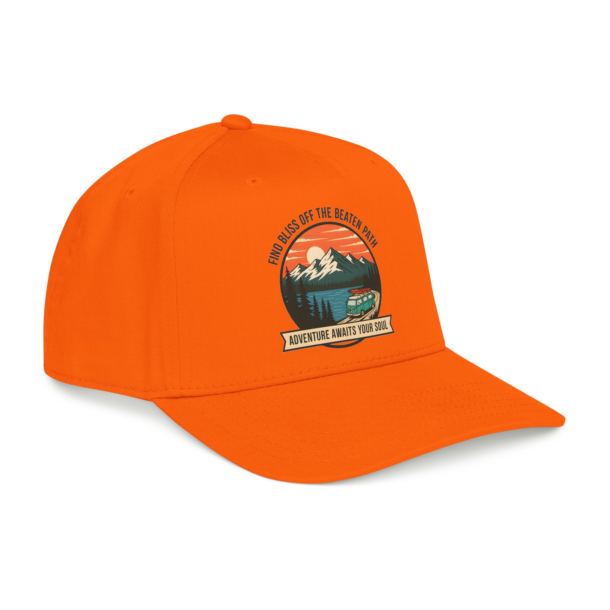 17272041301589127717_2048.jpeg Baseball Cap — "Find Bliss of the beaten patch-Adventure Awaits Your Soul" Vintage Mountain Camp Camper Design
