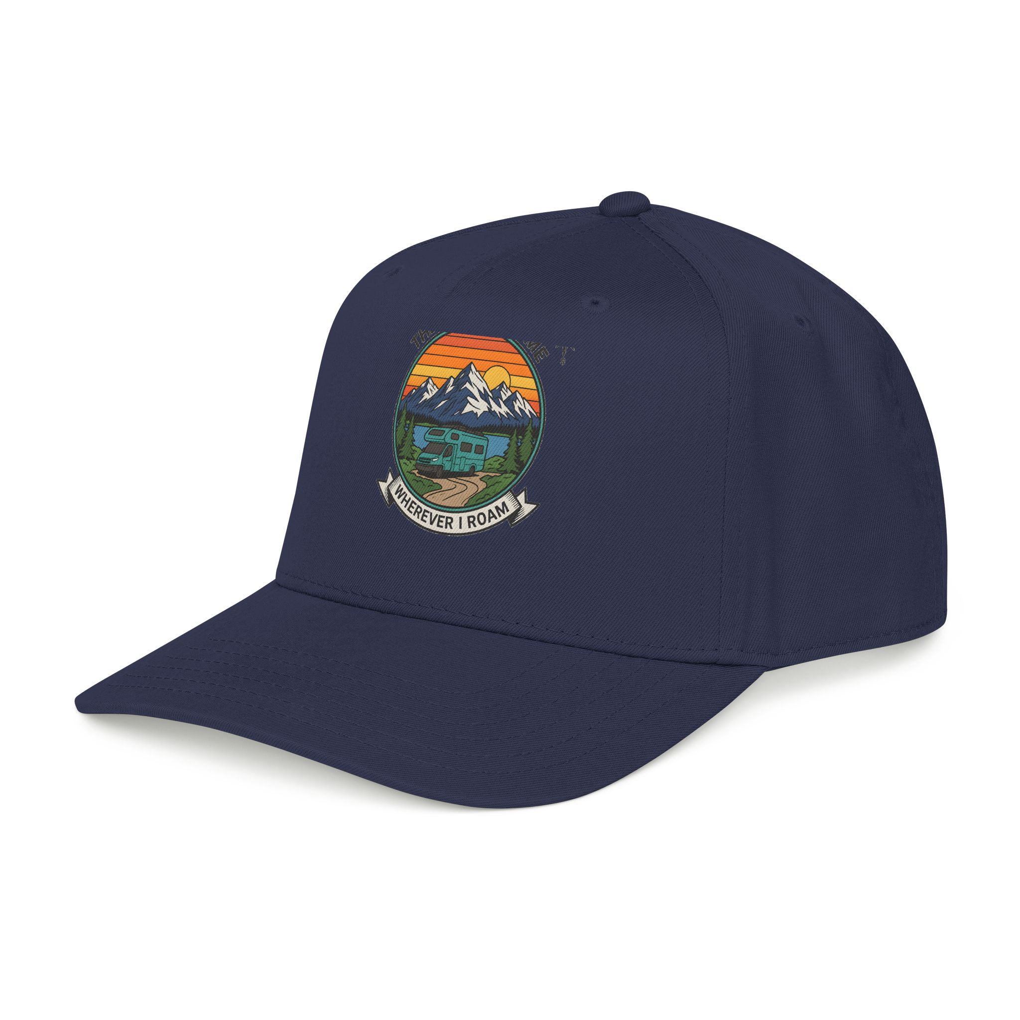 17308406441745134516_2048.jpeg Baseball Cap — "The Road Is Home, Wherever I Roam"