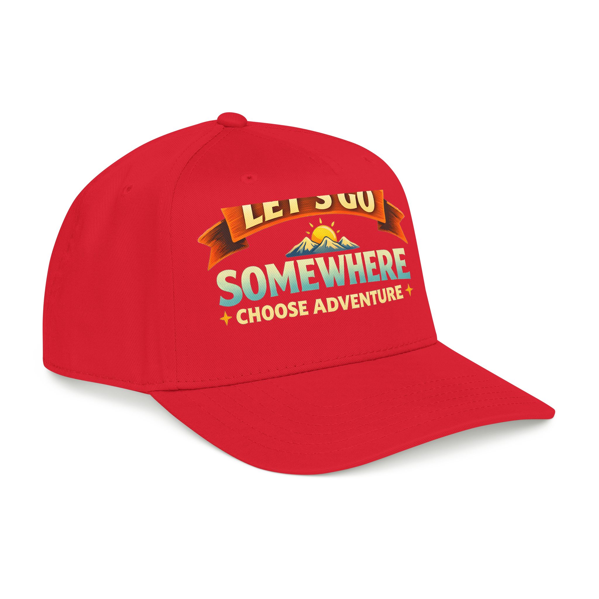 Baseball Cap - "Lets Go Somewhere" Design Scenic-Line