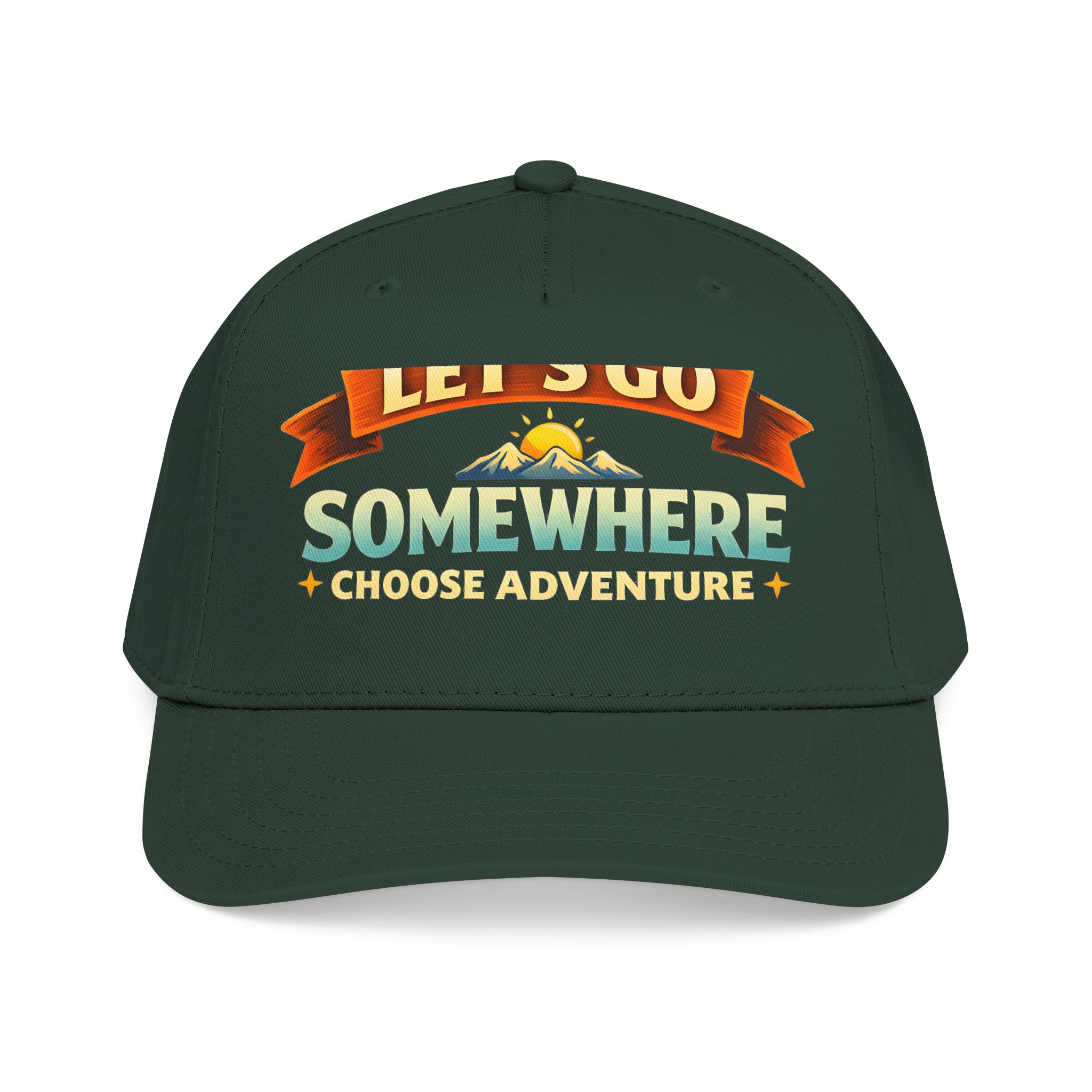Baseball Cap - "Lets Go Somewhere" Design Scenic-Line
