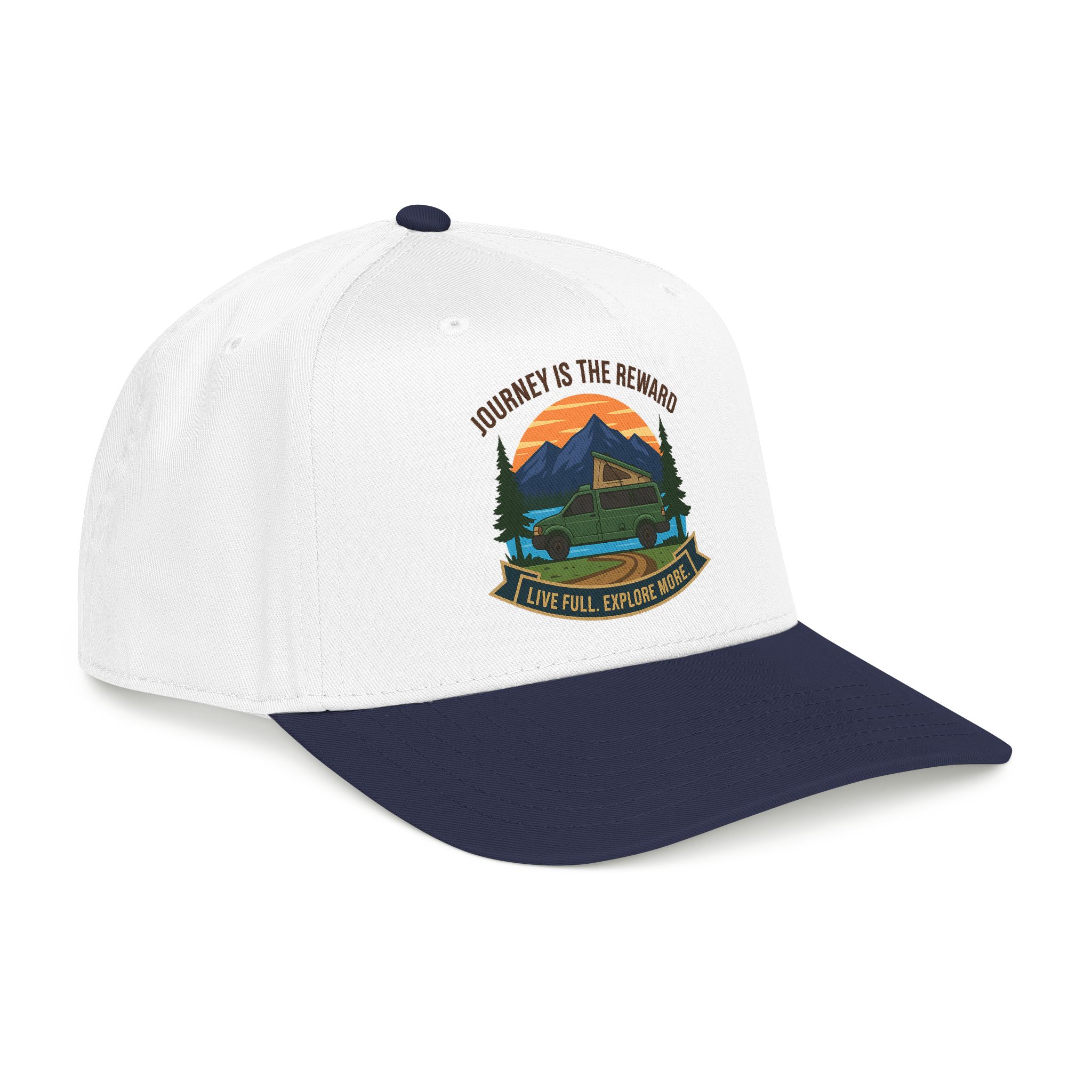 17573845237126358544_2048.jpeg Baseball Cap - "Journey Is The Reward" Outdoor Baseball Hat