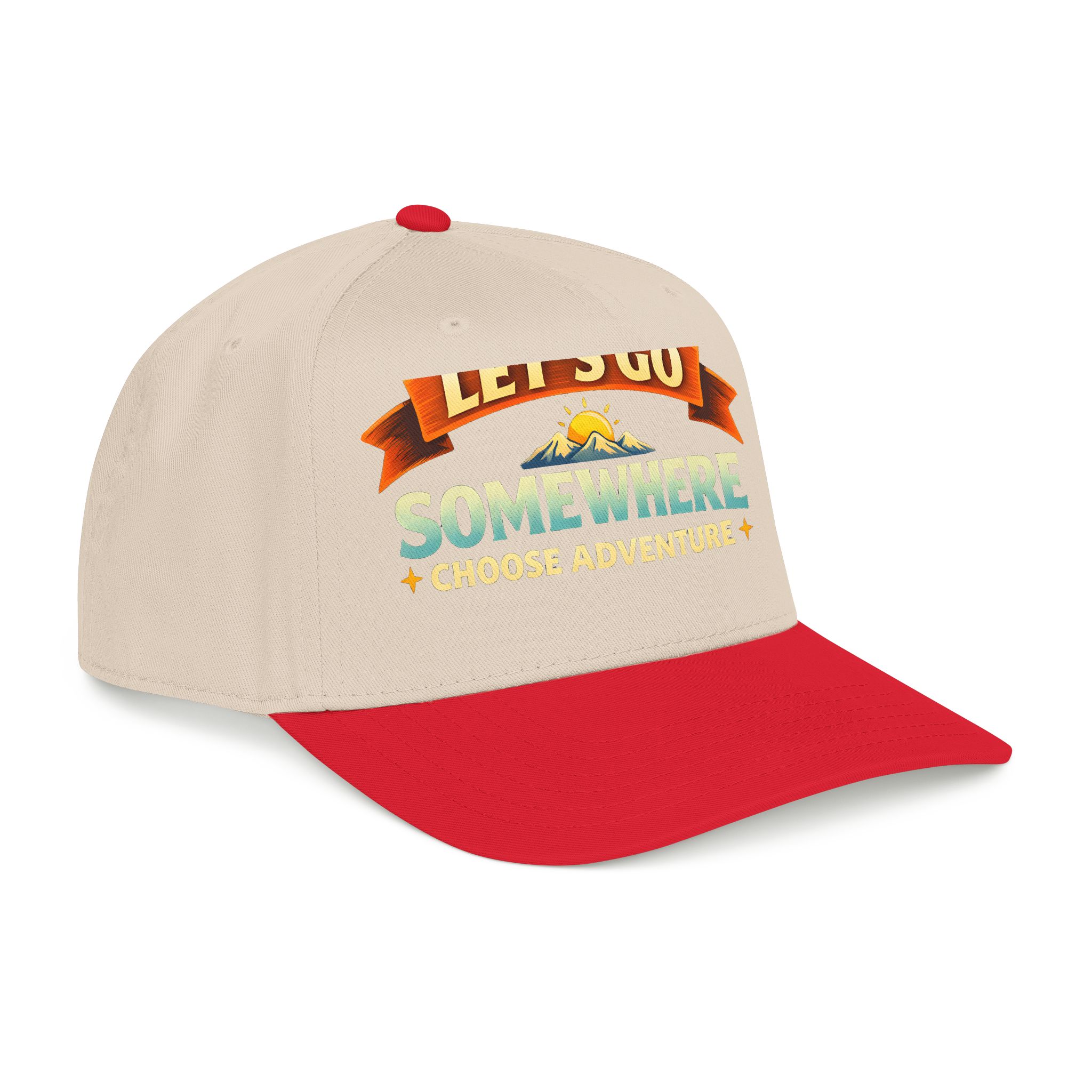 Baseball Cap - "Lets Go Somewhere" Design Scenic-Line