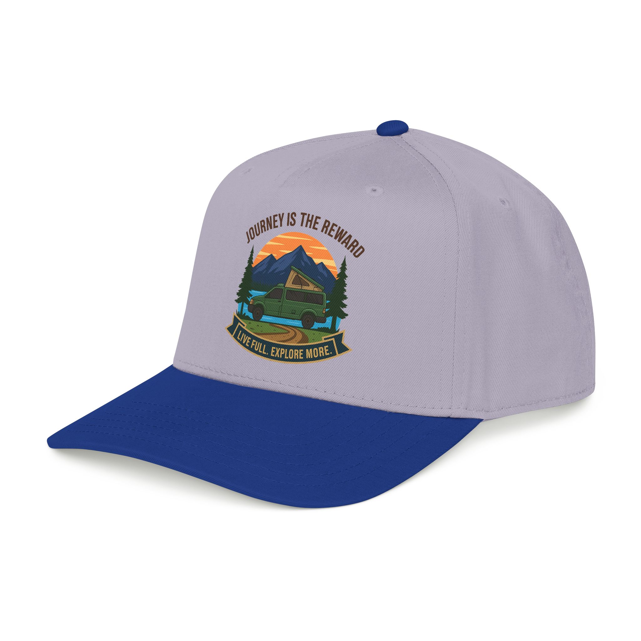 17674057421951751246_2048.jpeg Baseball Cap - "Journey Is The Reward" Outdoor Baseball Hat