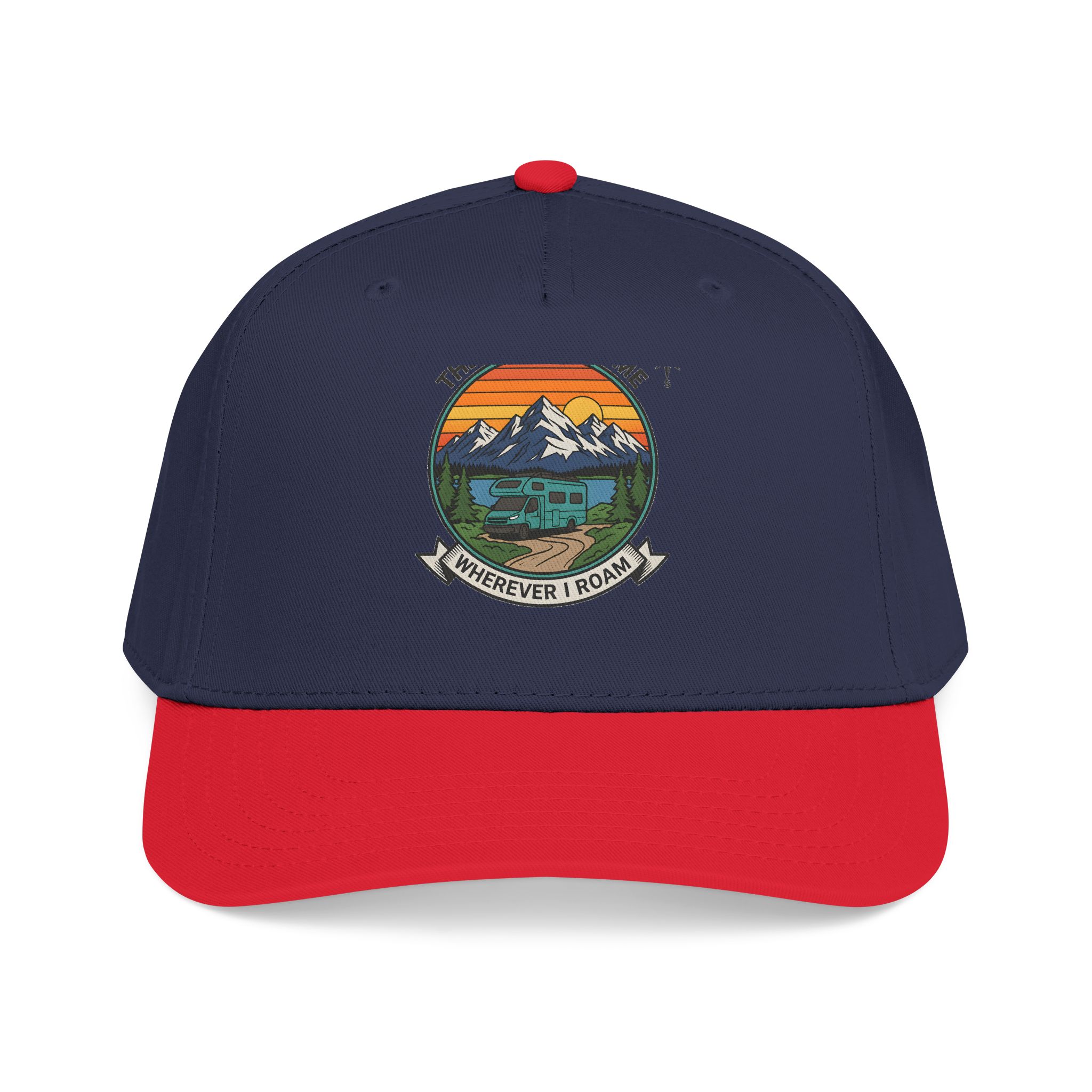 17742420624910114947_2048.jpeg Baseball Cap — "The Road Is Home, Wherever I Roam"