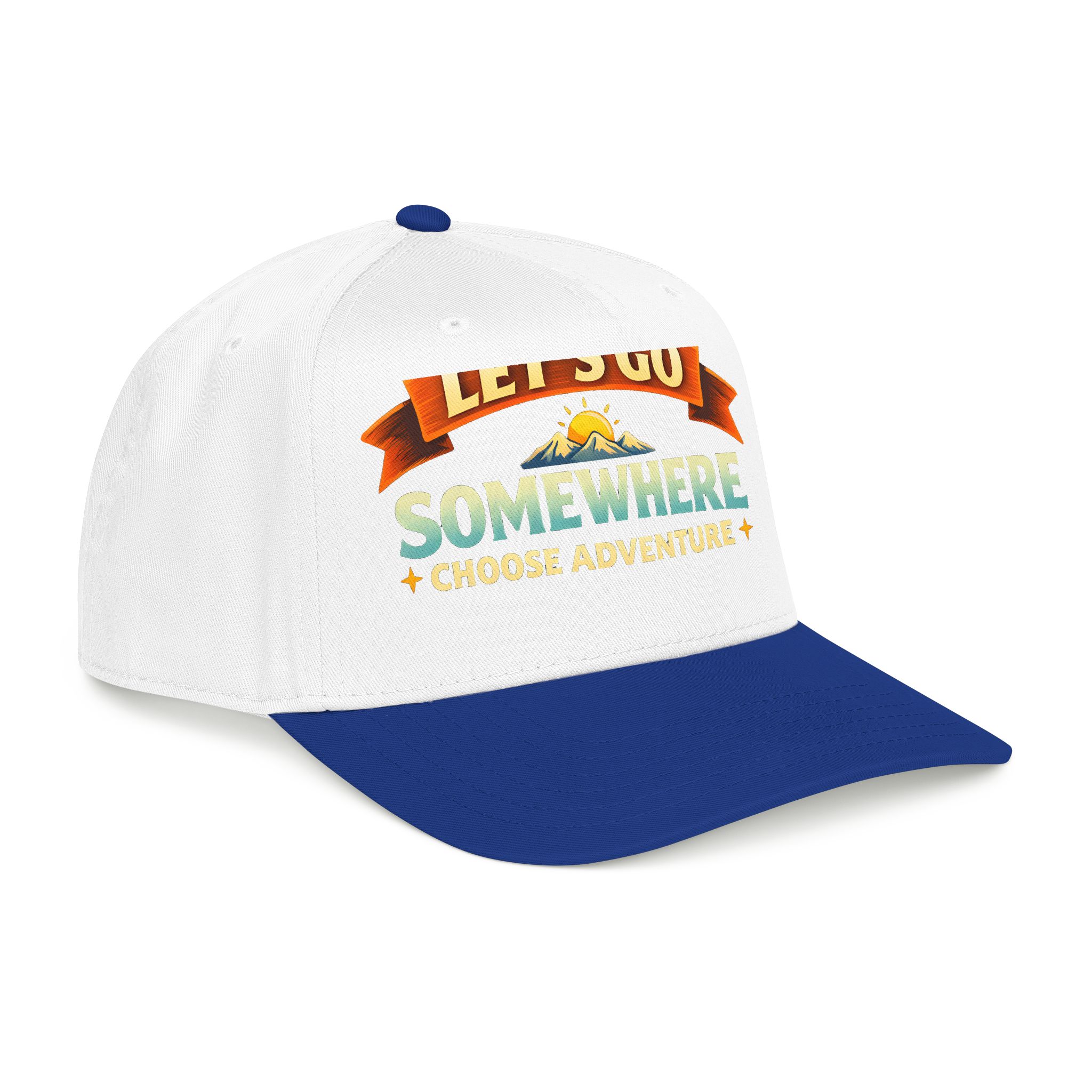 Baseball Cap - "Lets Go Somewhere" Design Scenic-Line