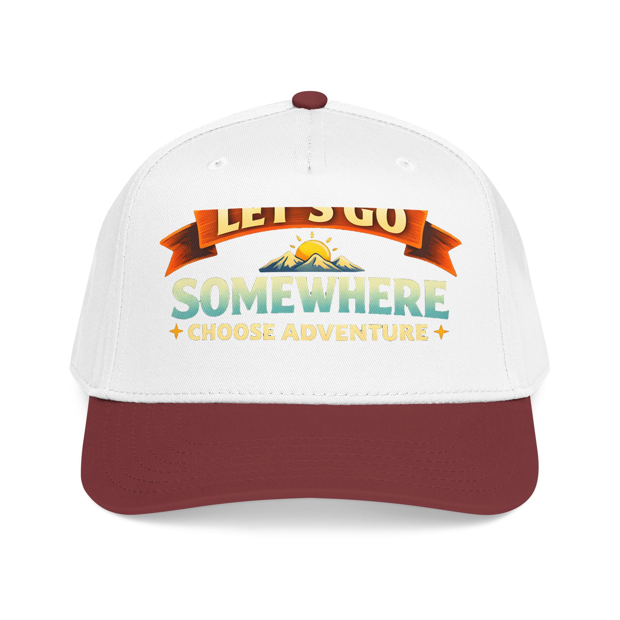 Baseball Cap - "Lets Go Somewhere" Design Scenic-Line