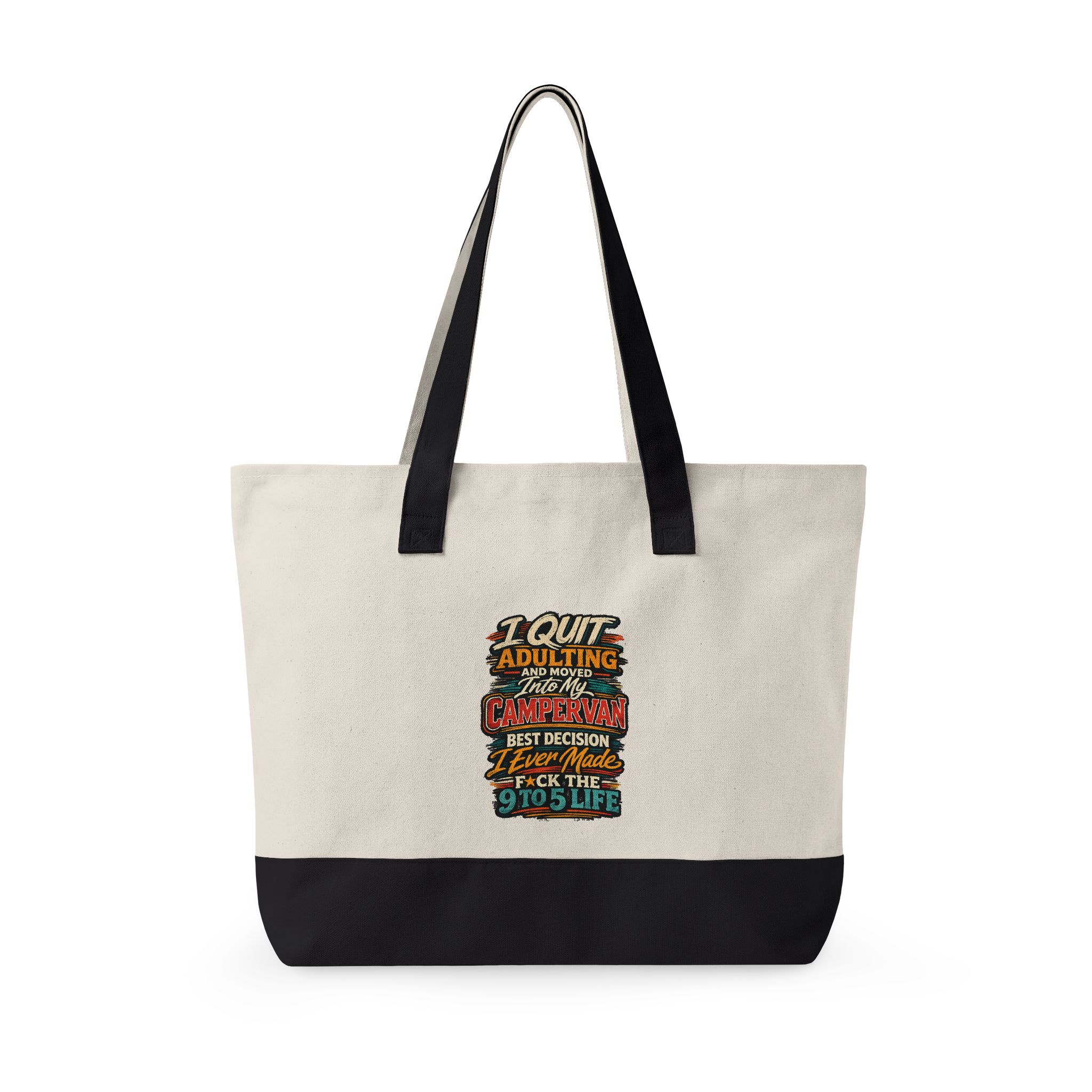 18121975955468451293_2048.jpeg Zippered Canvas Tote — "I Quit Adulting" (Design F**K-Line)