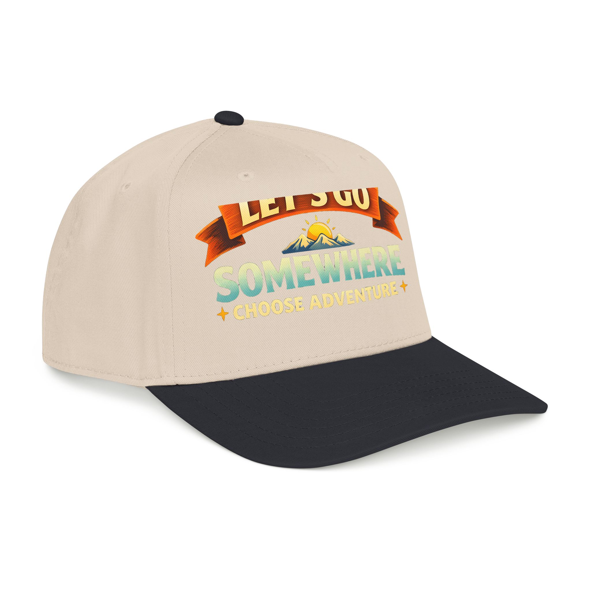 Baseball Cap - "Lets Go Somewhere" Design Scenic-Line