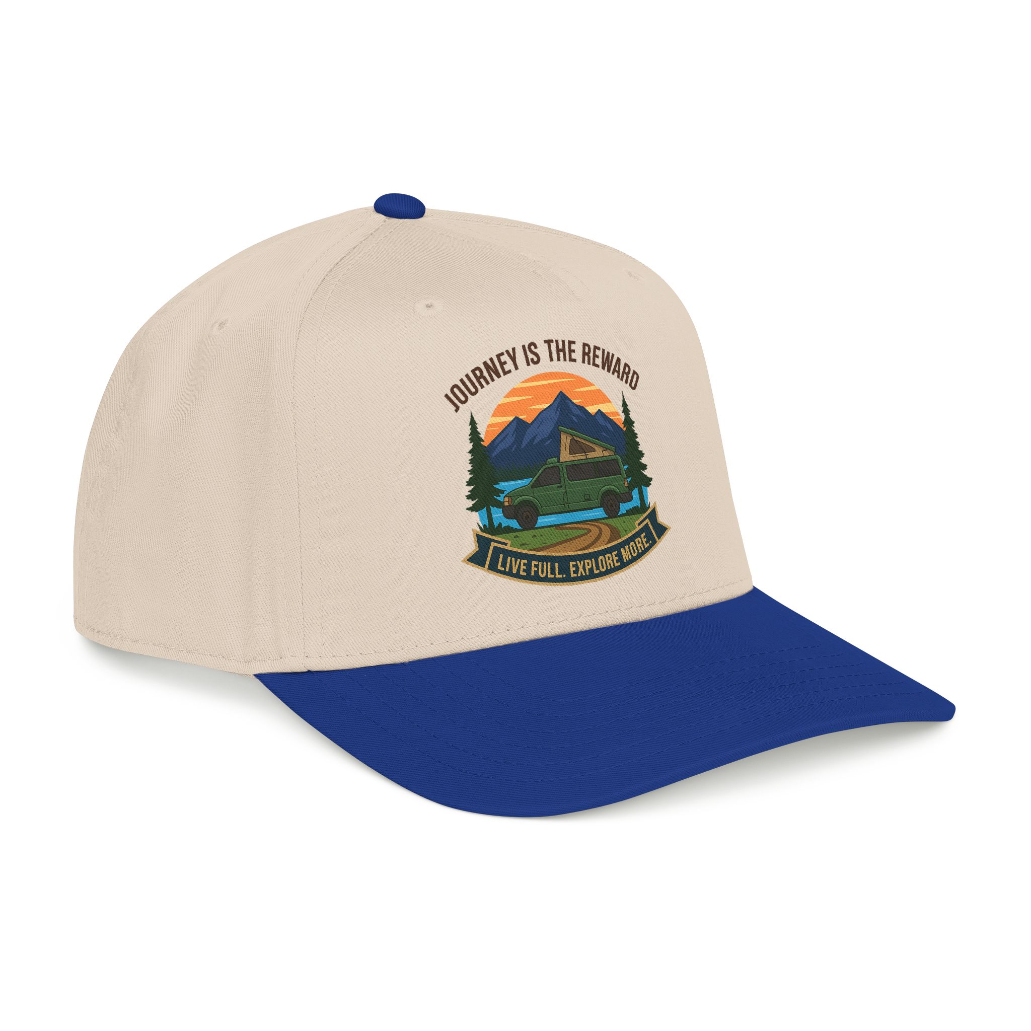 18230205957267370733_2048.jpeg Baseball Cap - "Journey Is The Reward" Outdoor Baseball Hat