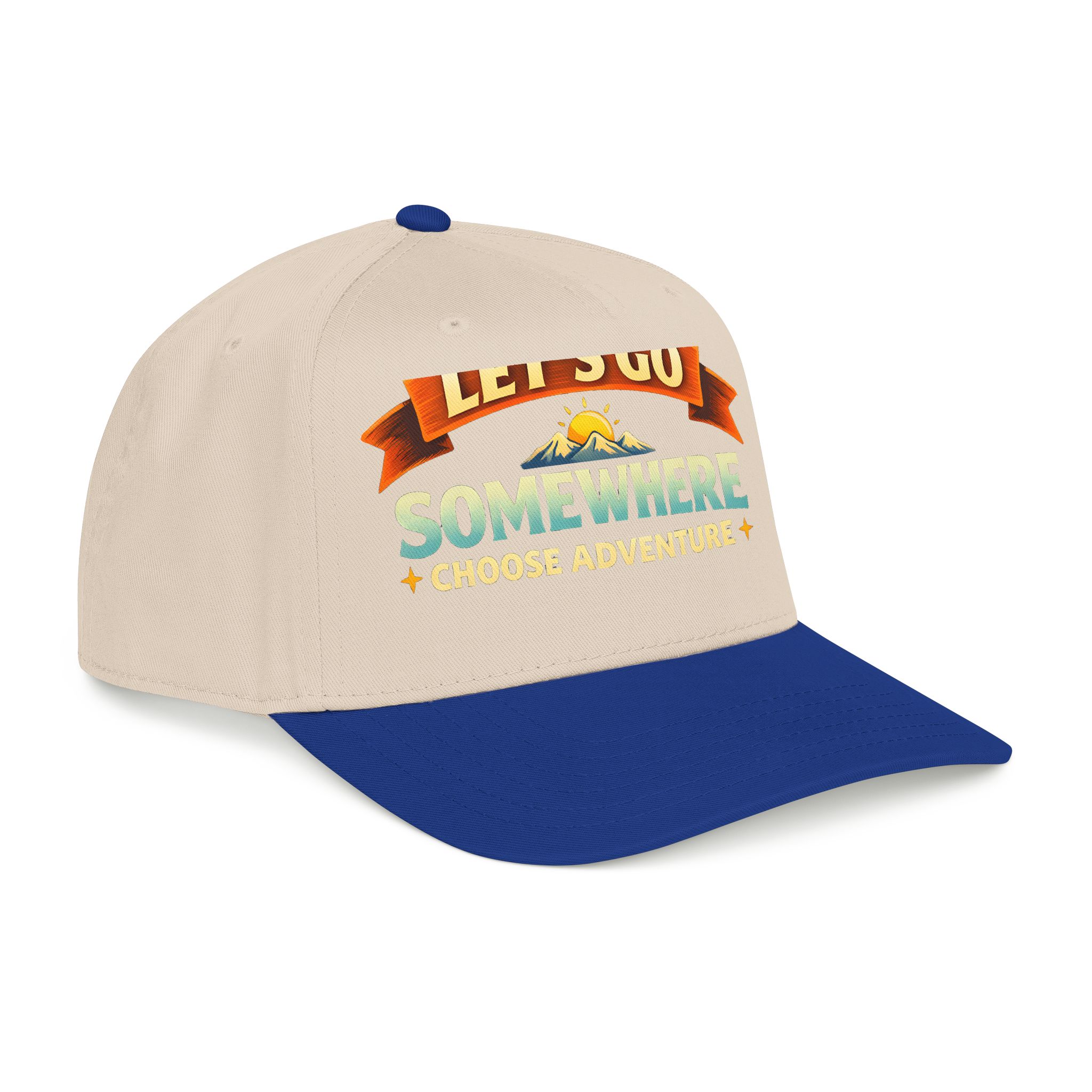 Baseball Cap - "Lets Go Somewhere" Design Scenic-Line