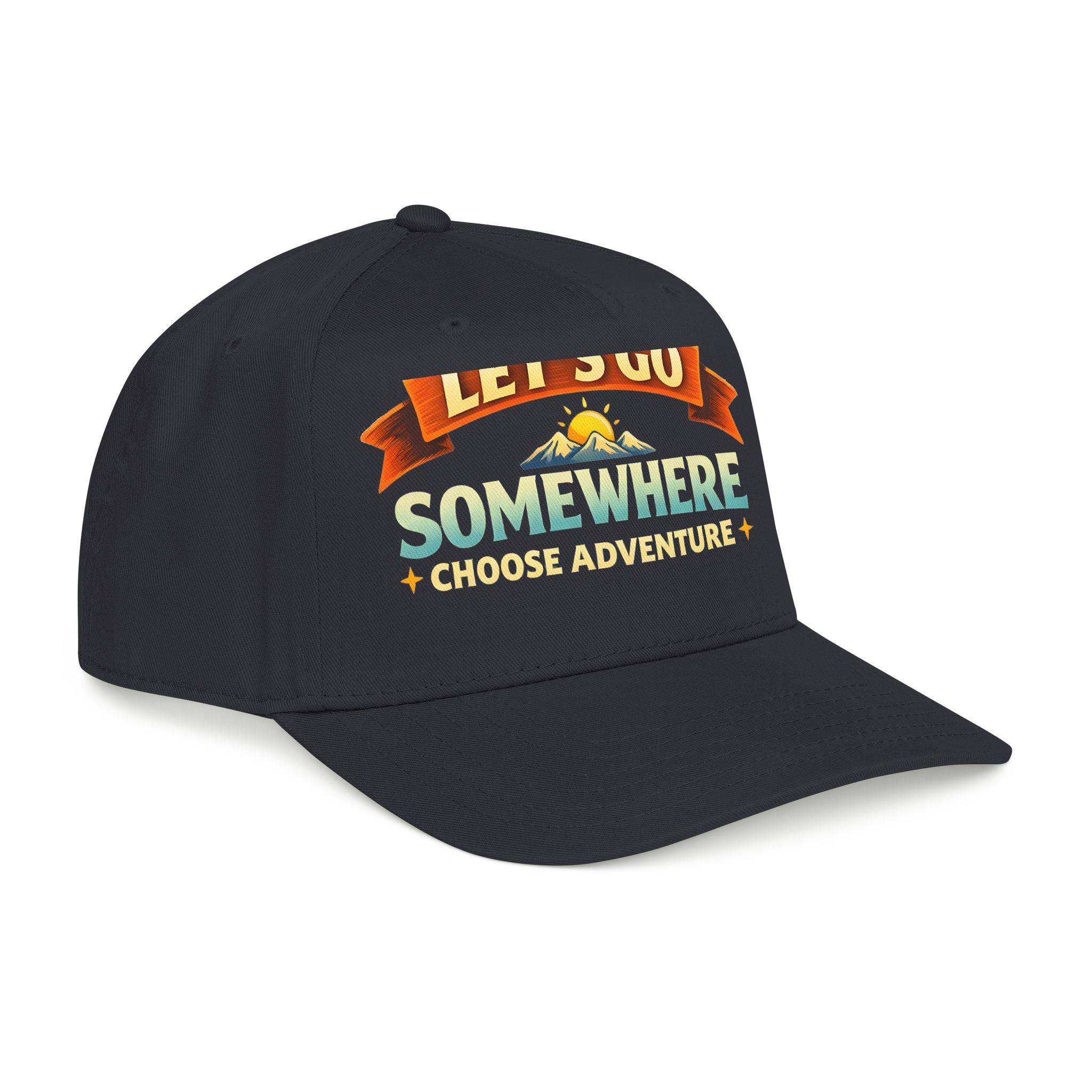 Baseball Cap - "Lets Go Somewhere" Design Scenic-Line