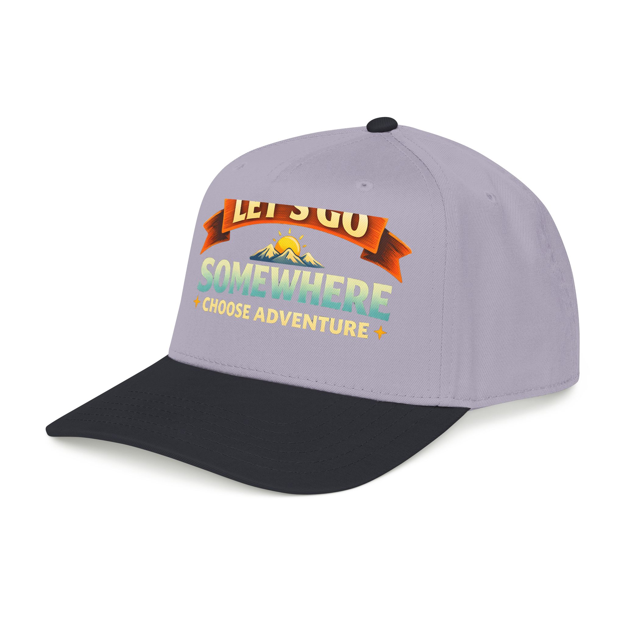 Baseball Cap - "Lets Go Somewhere" Design Scenic-Line