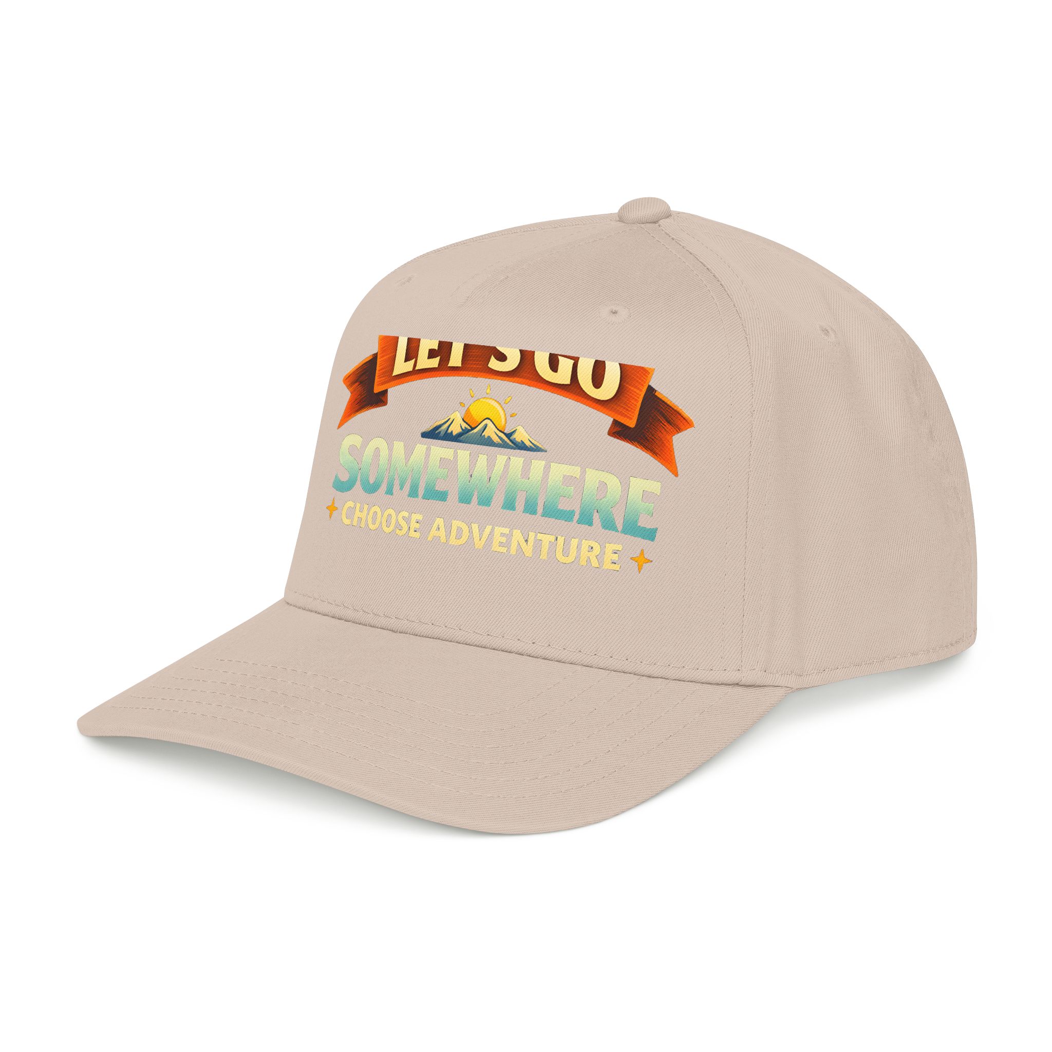Baseball Cap - "Lets Go Somewhere" Design Scenic-Line
