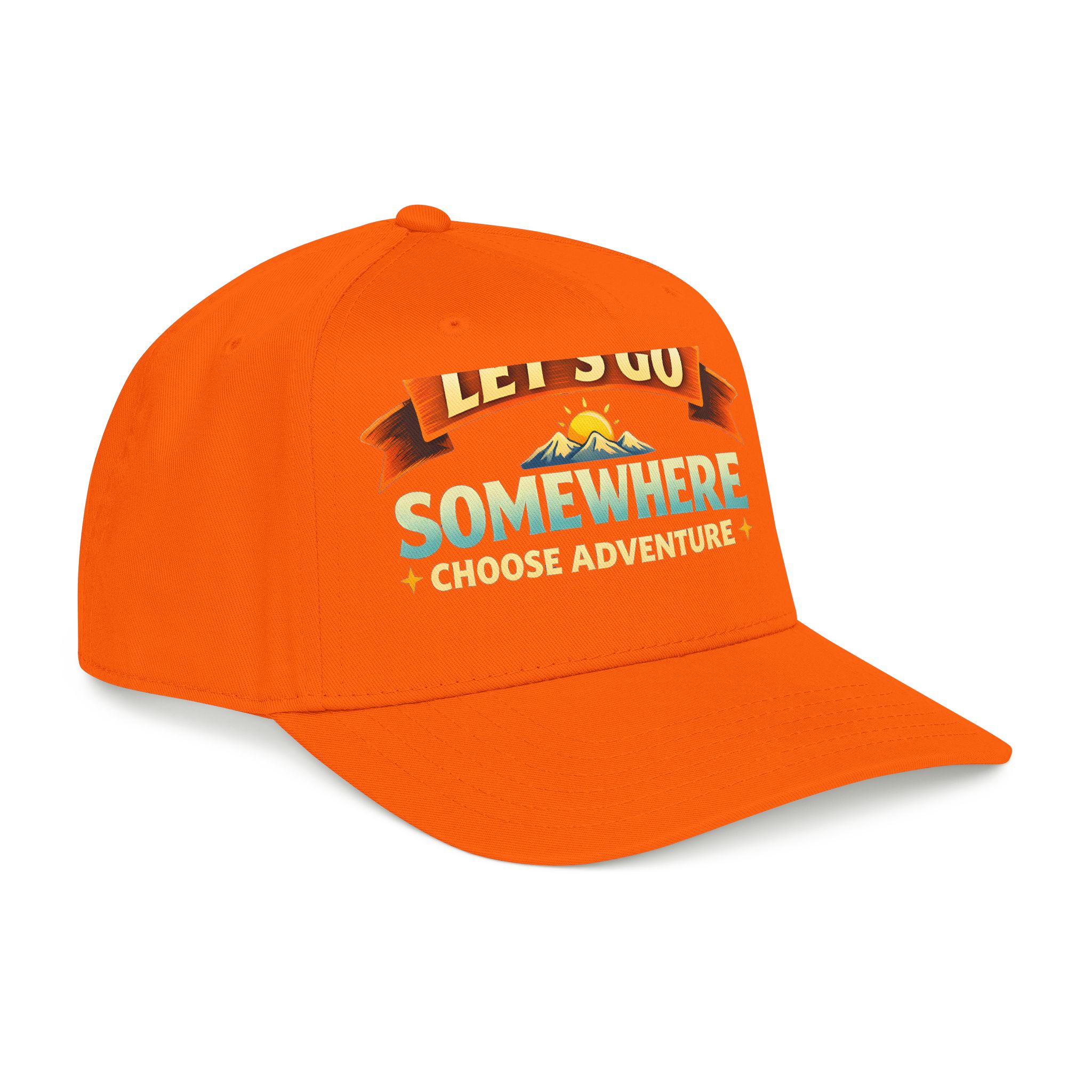 Baseball Cap - "Lets Go Somewhere" Design Scenic-Line